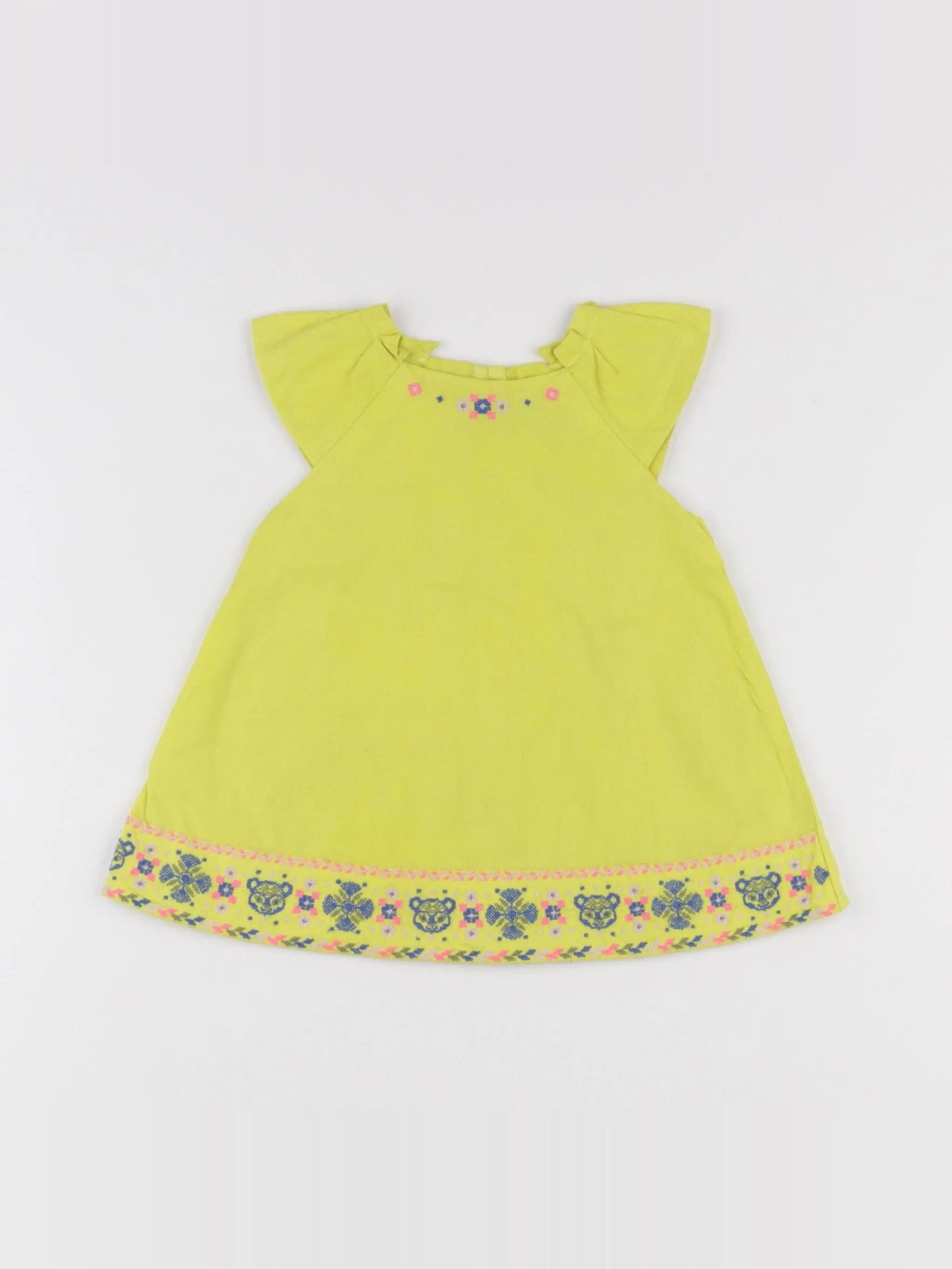 Sergent Major - robe jaune - 6 mois