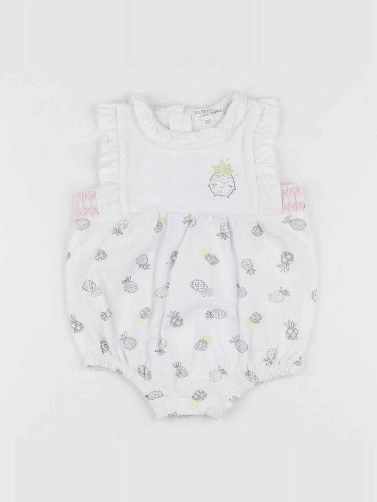 DPAM - combinaison blanc, gris - 6 mois