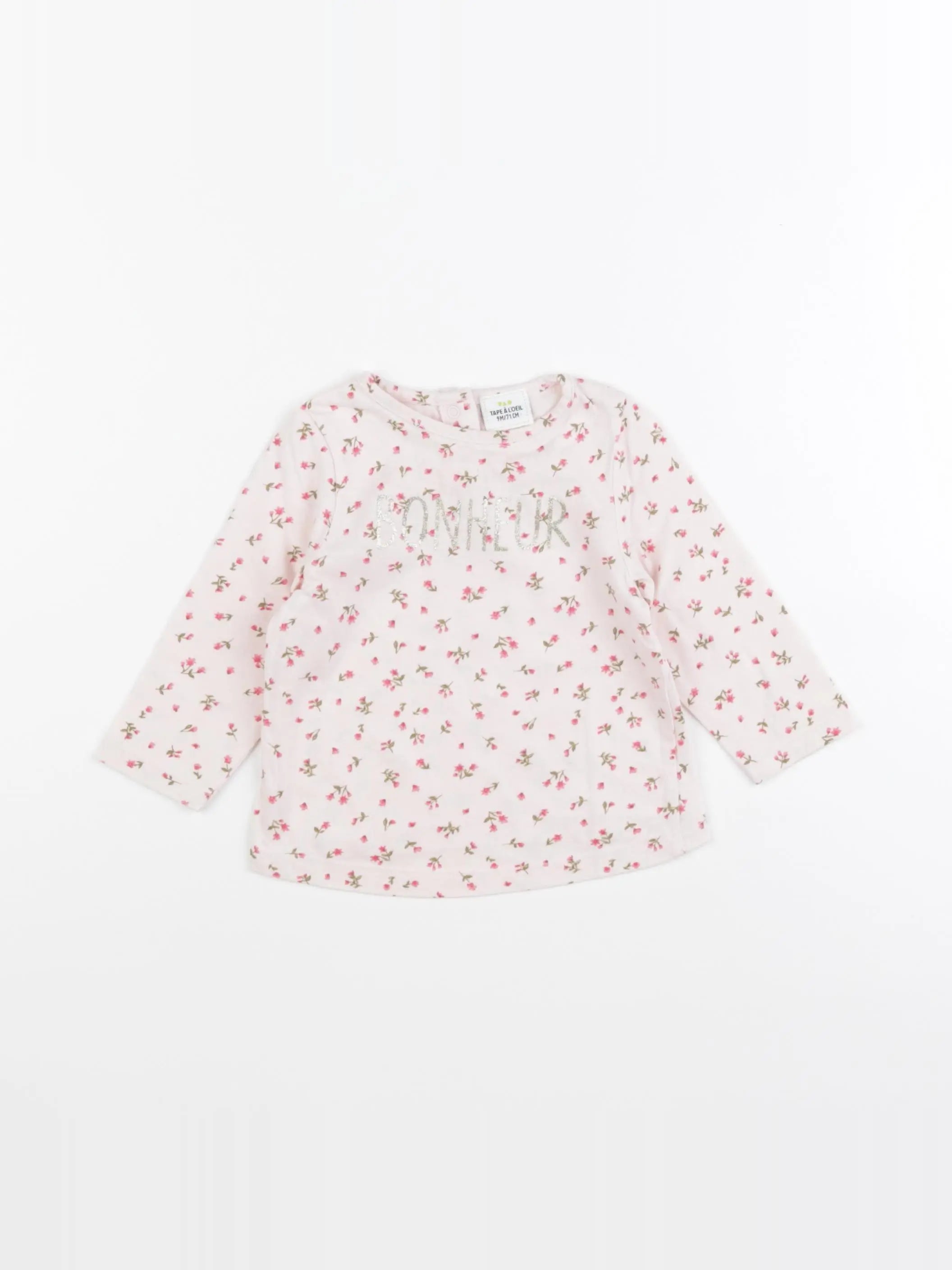 Tape à l'oeil - tee-shirt rose - 9 mois