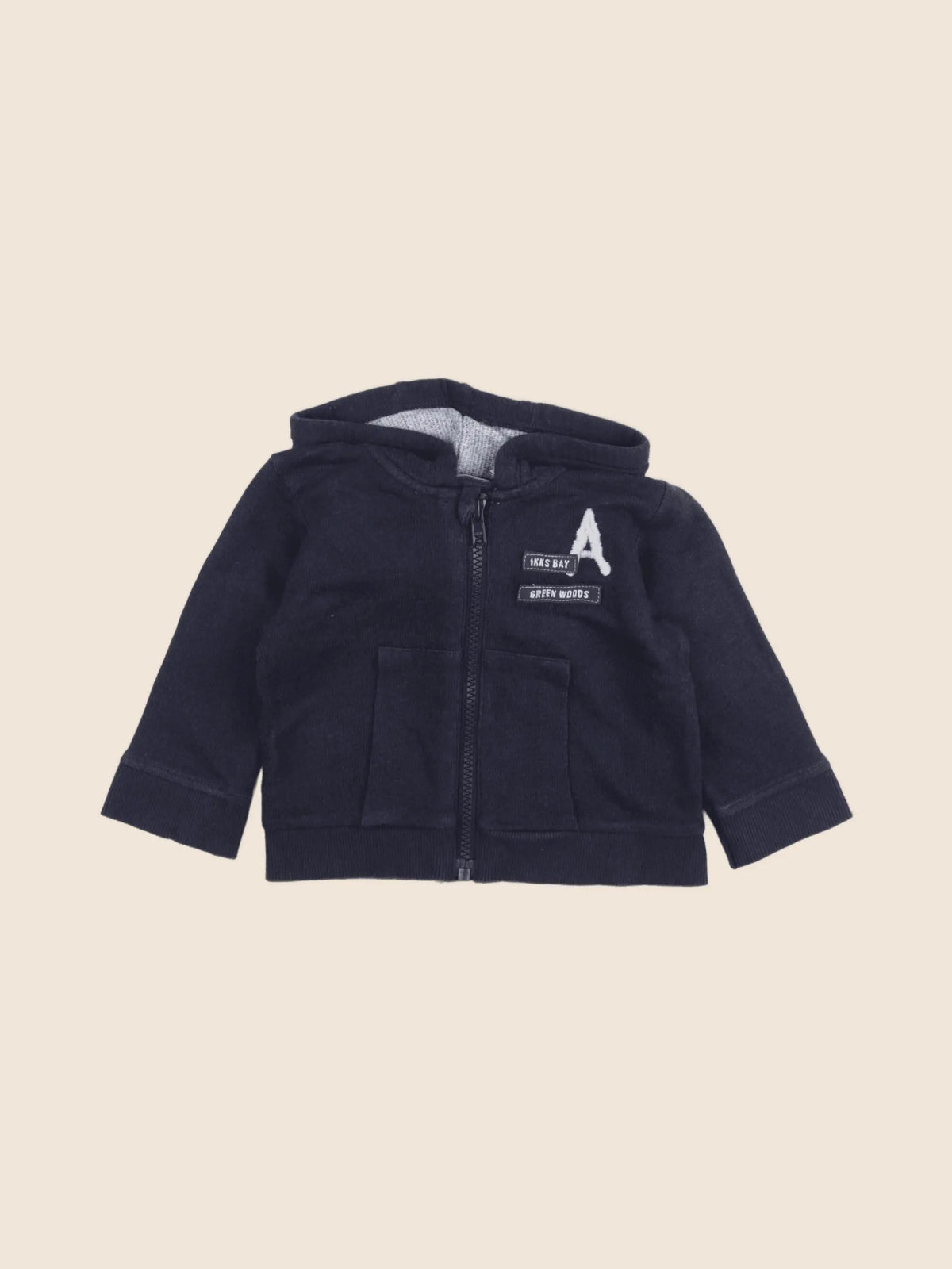 IKKS - sweat bleu - 6 mois