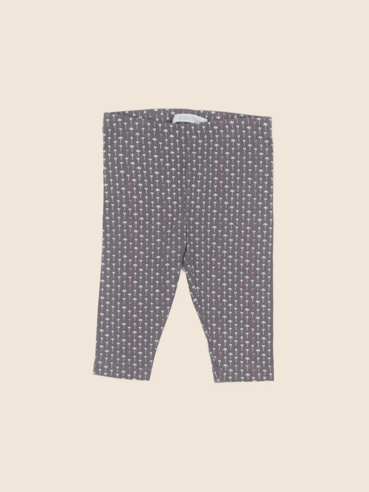 Obaïbi - legging rose, gris - 6 mois