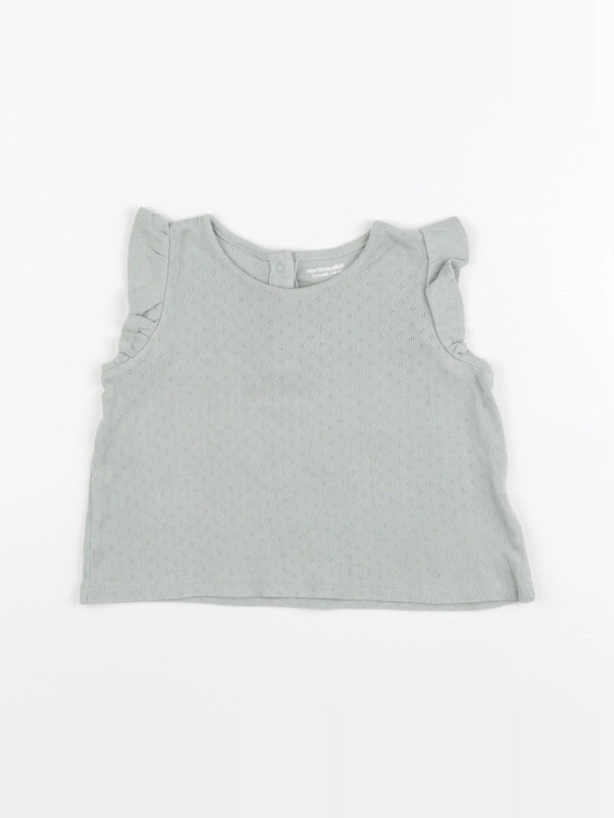 Vertbaudet - tee-shirt vert - 12 mois