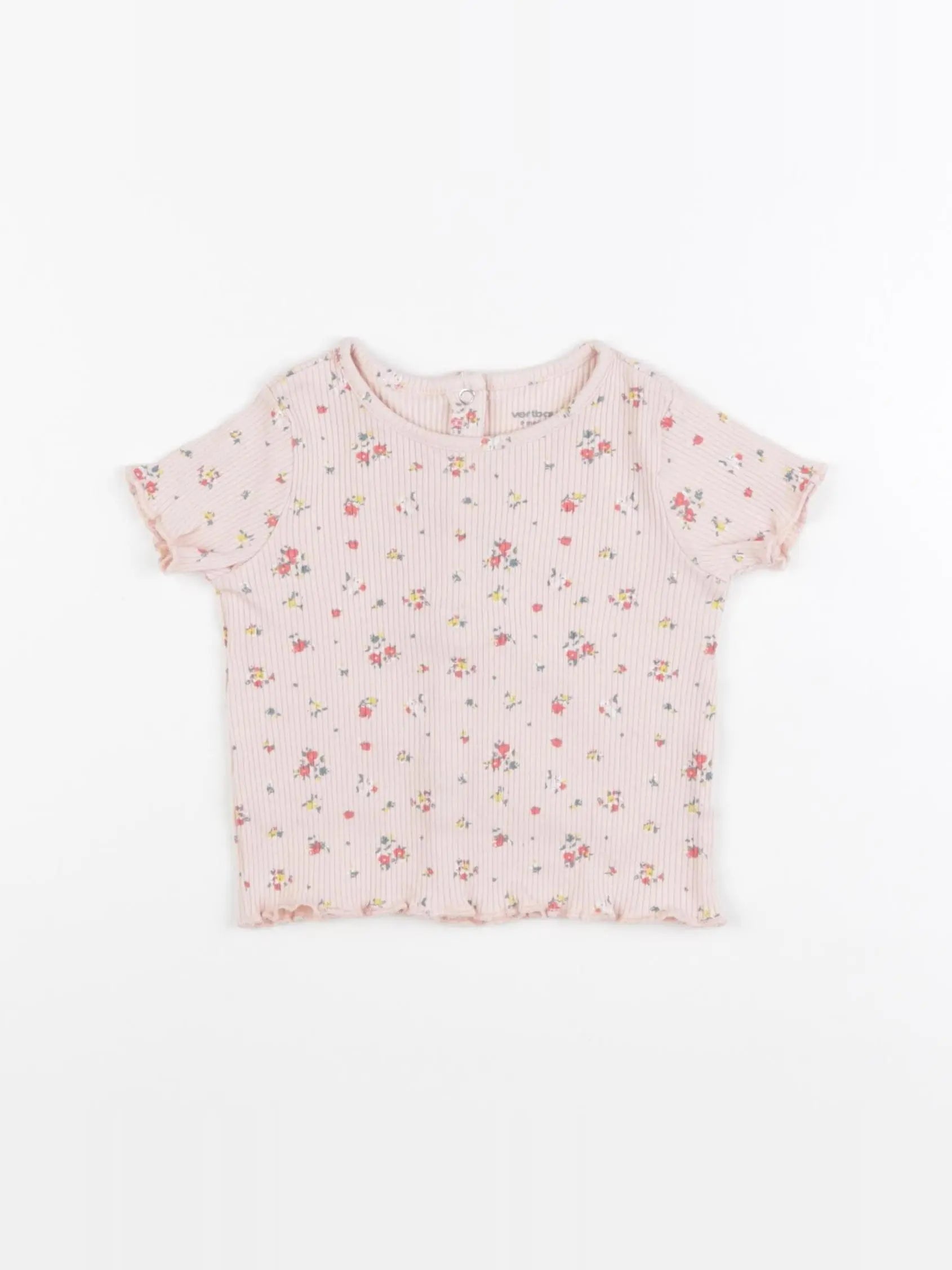 Vertbaudet - tee-shirt rose - 9 mois