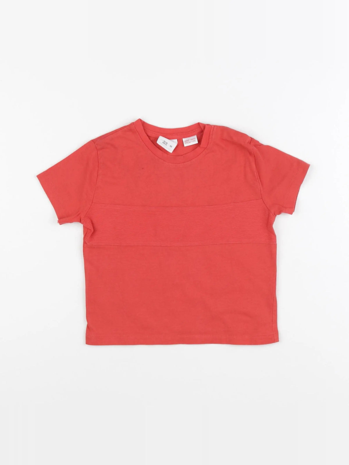 Zara - tee-shirt rouge - 12/18 mois