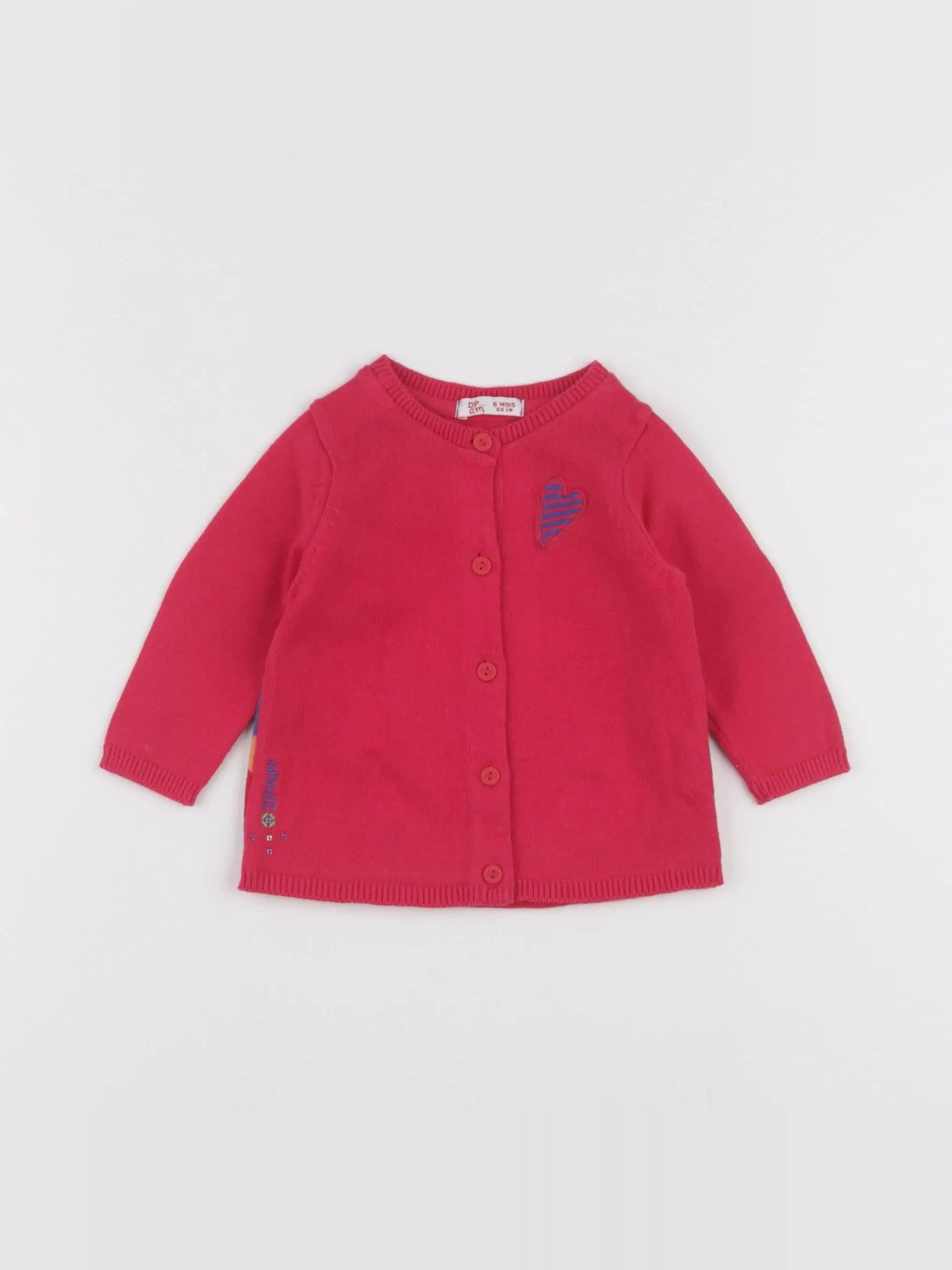 DPAM - gilet rouge - 6 mois