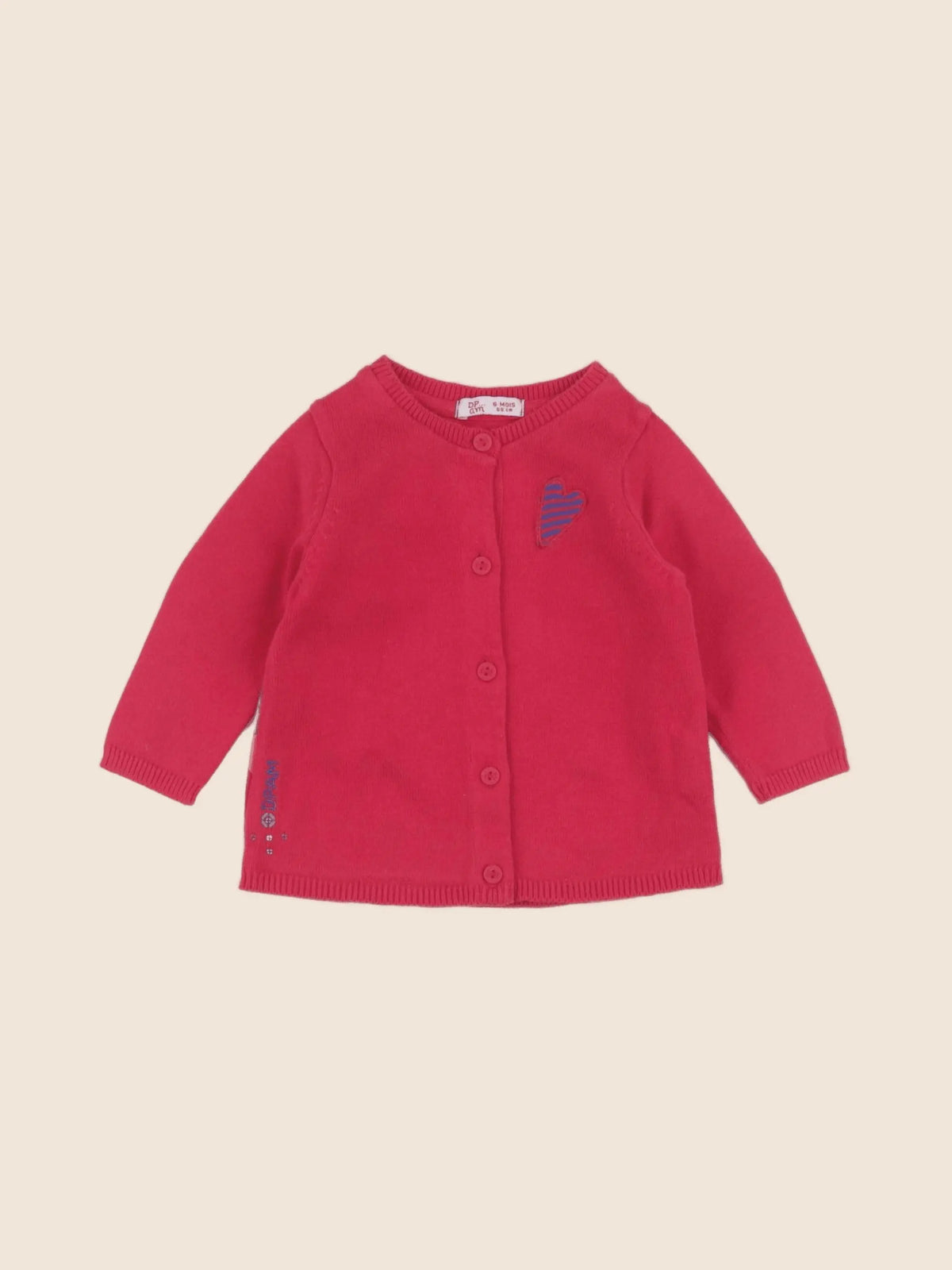 DPAM - gilet rouge - 6 mois