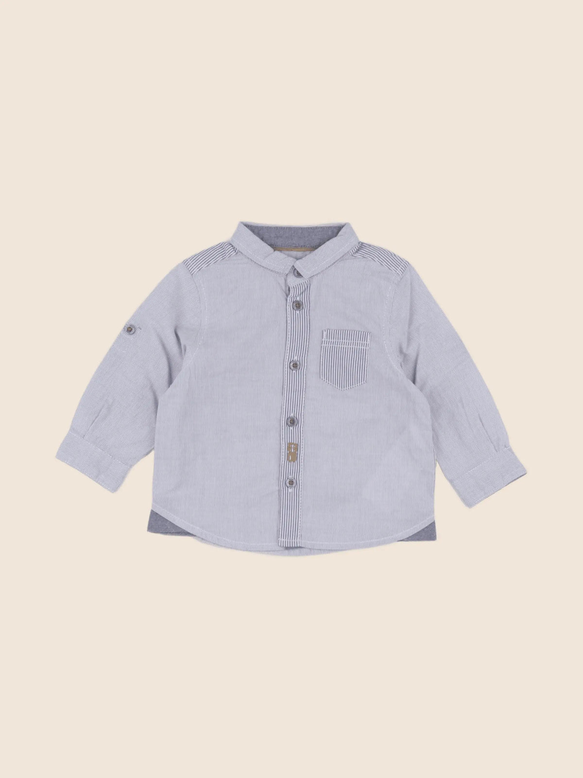 Obaïbi - chemise bleu - 6 mois