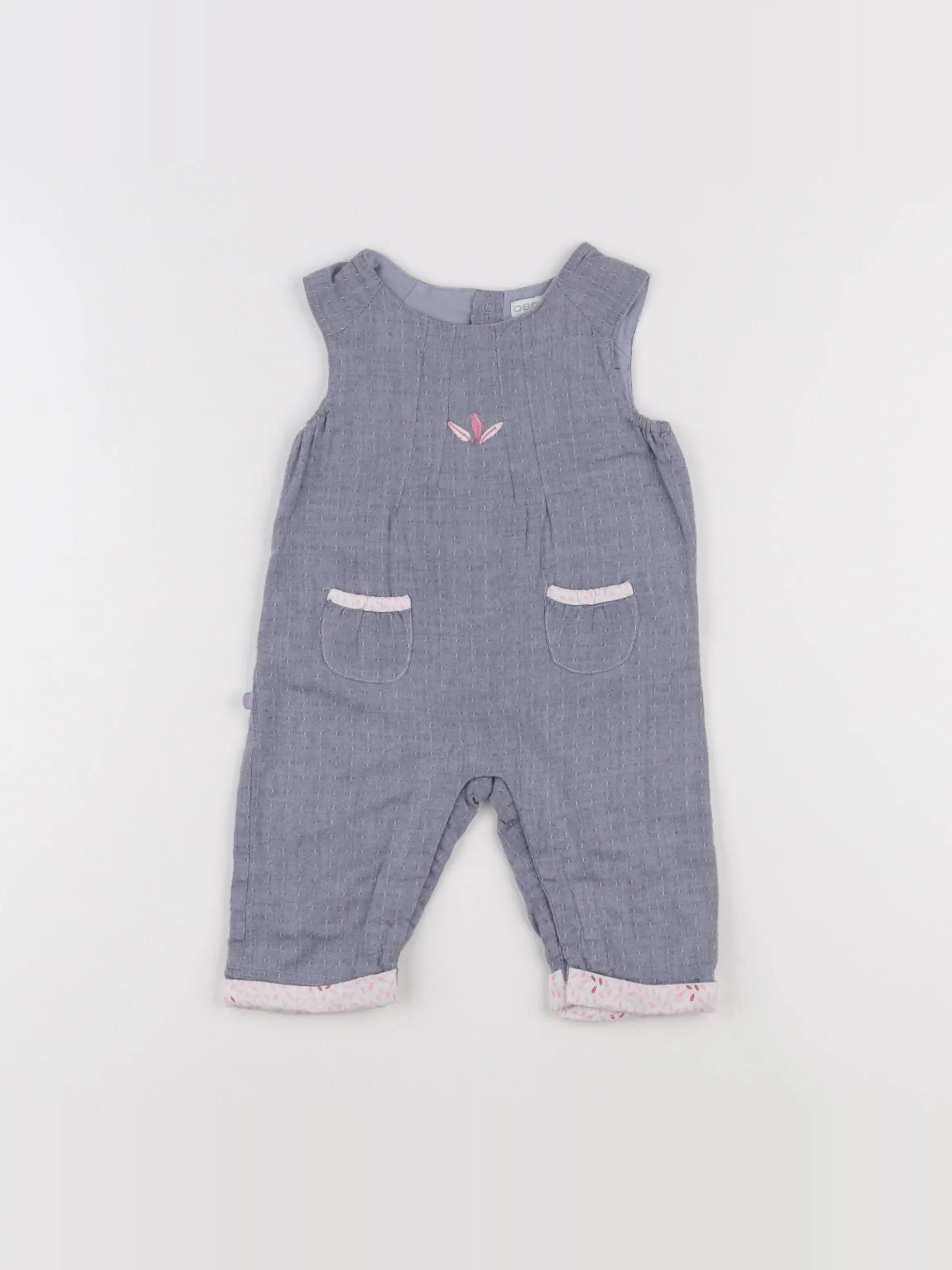 Obaïbi - combinaison bleu - 3 mois