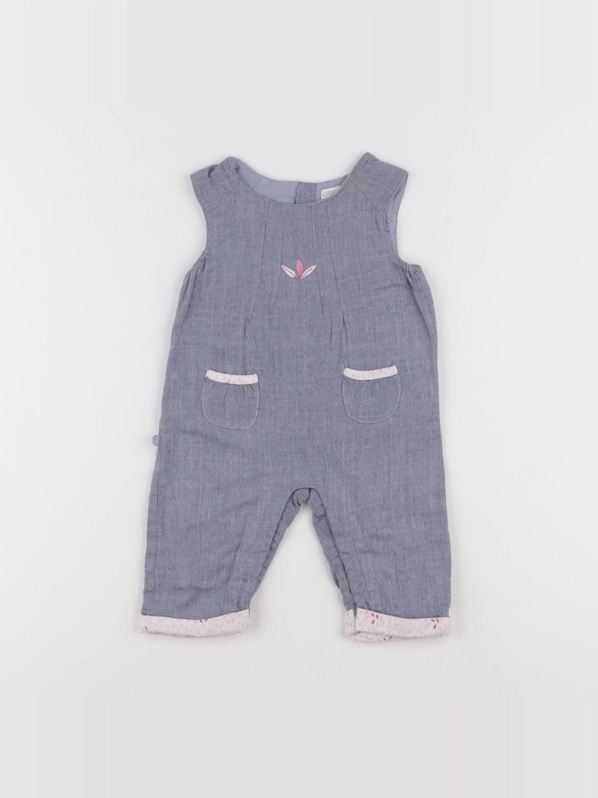 Obaïbi - combinaison bleu - 3 mois