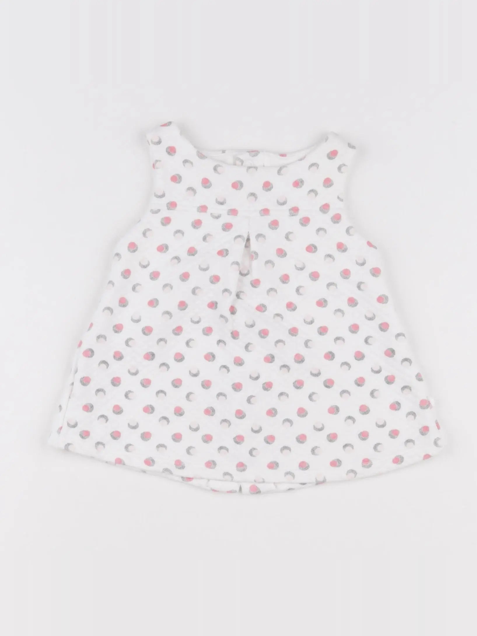 Obaïbi - robe blanc, rose - 3 mois