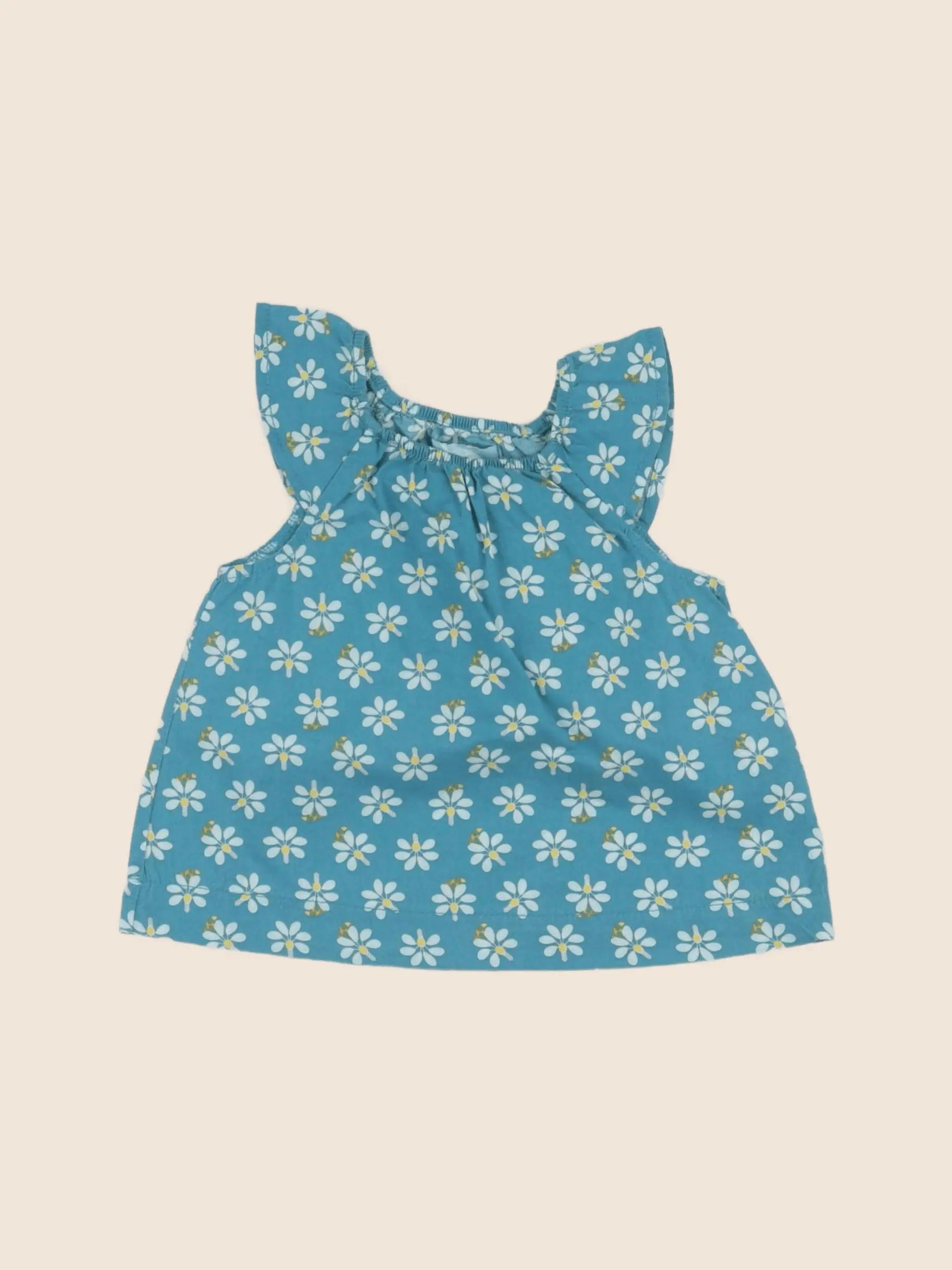 Obaïbi - blouse bleu - 6 mois
