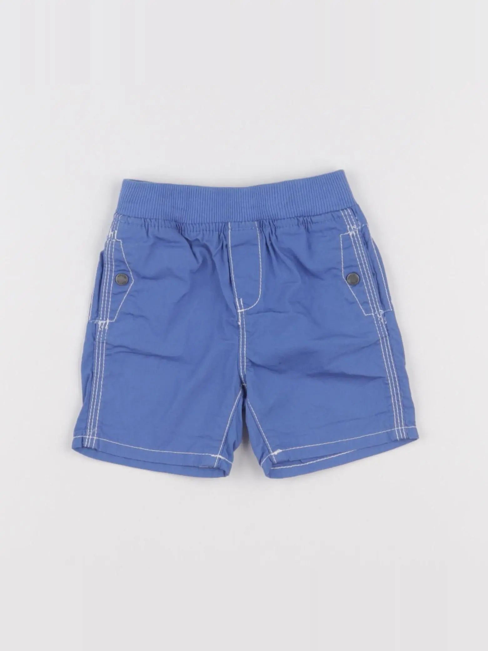 Obaïbi - short bleu - 6 mois