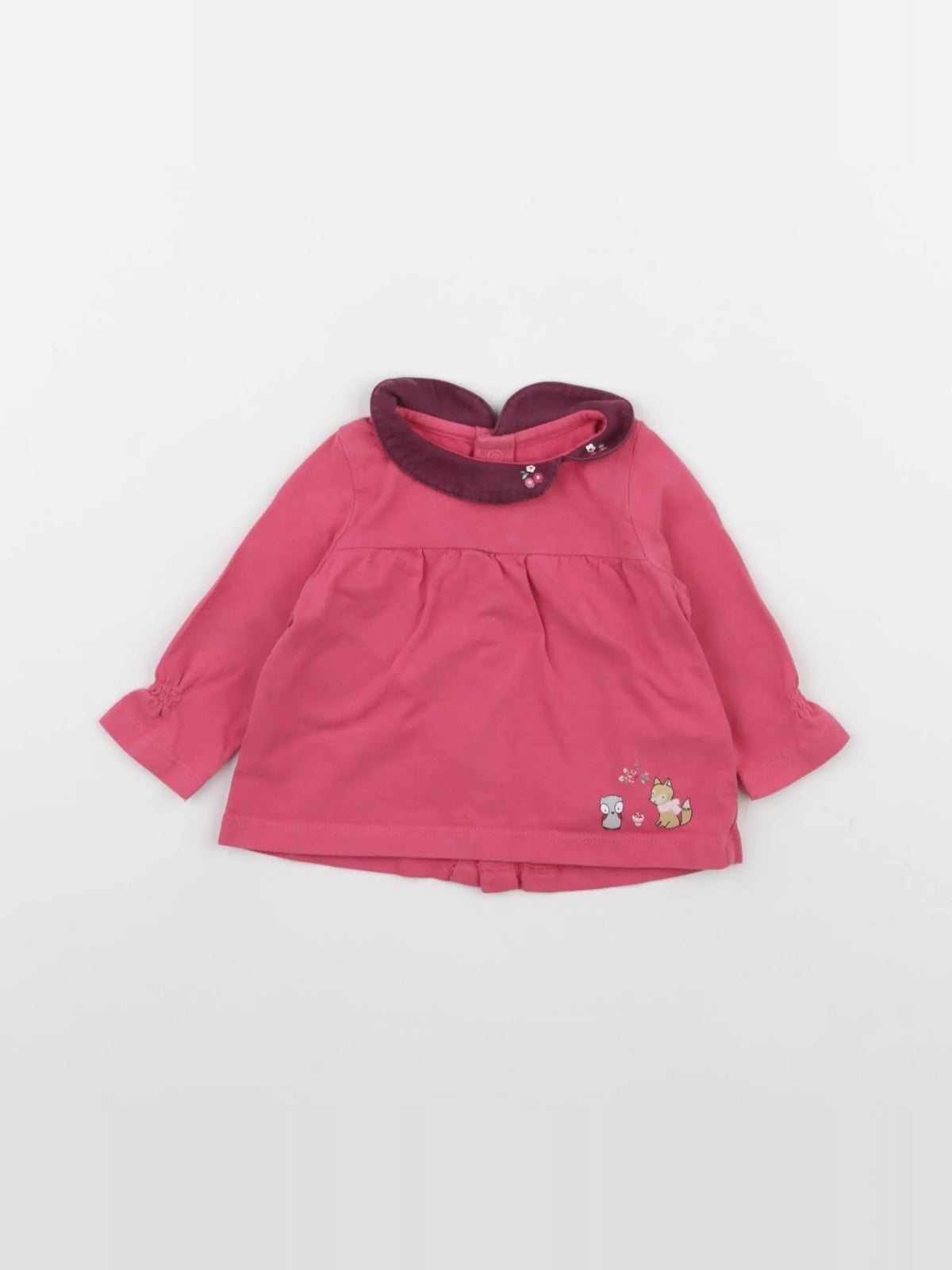 Sergent Major - tee-shirt rose - 3 mois