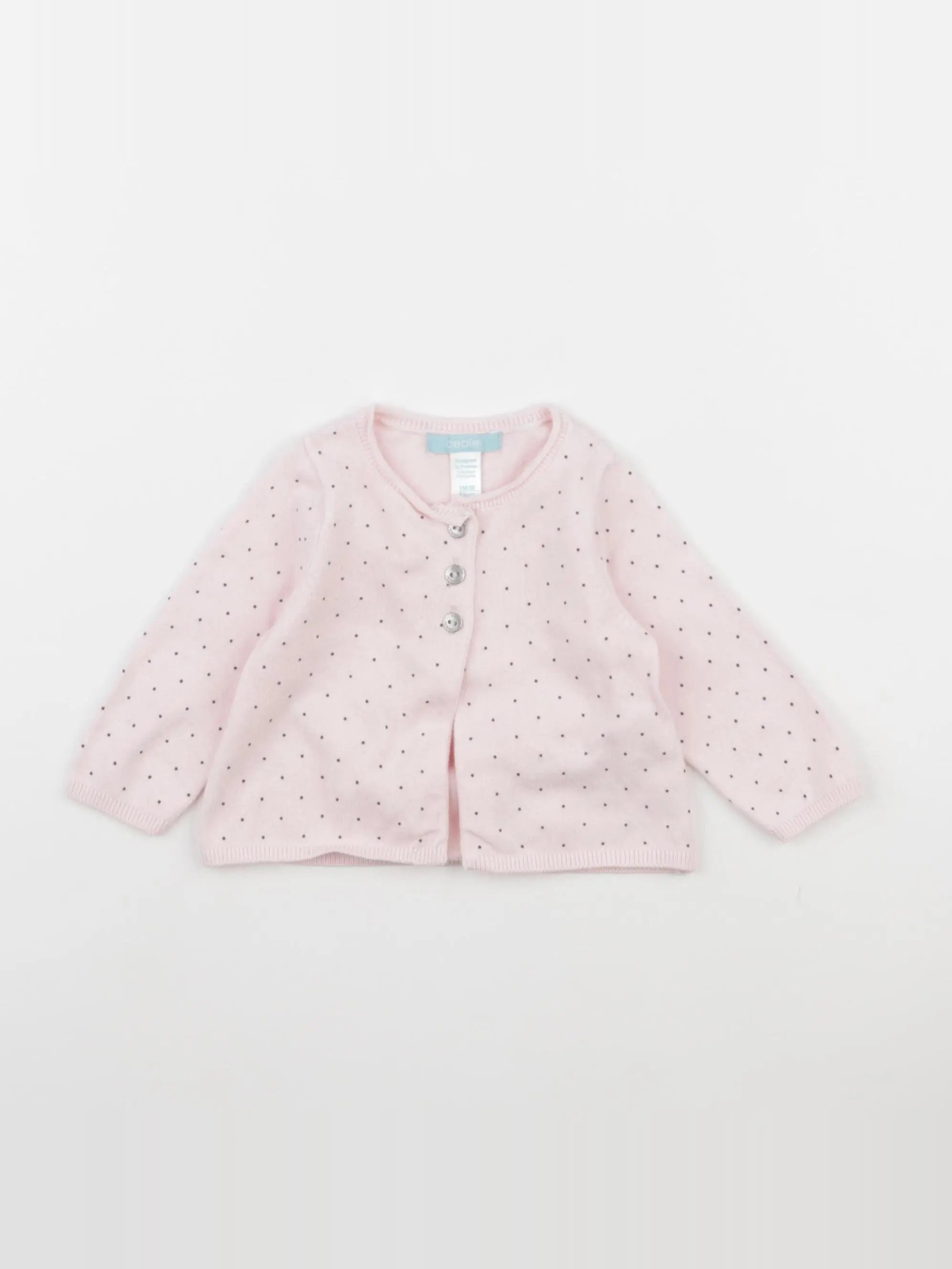 Obaïbi - gilet rose - 3 mois