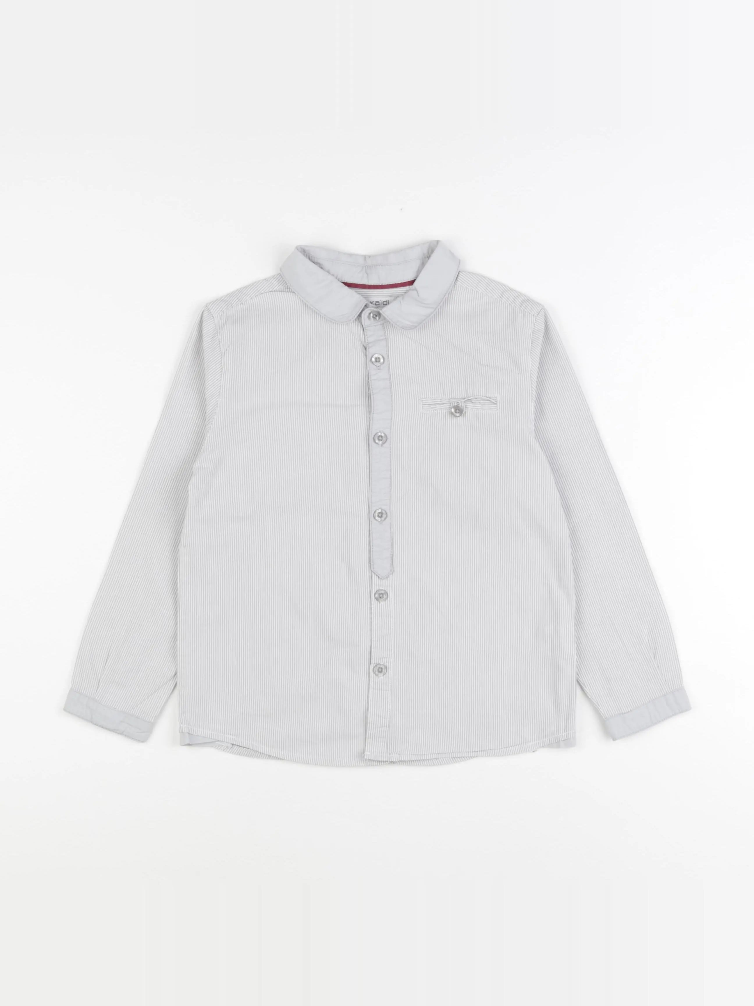 Okaidi - chemise blanc, bleu - 6 ans