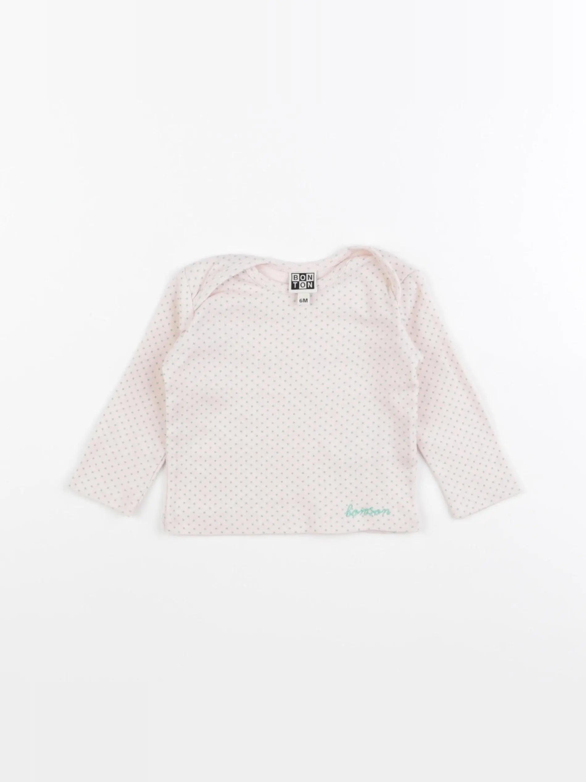 Bonton - tee-shirt rose - 6 mois