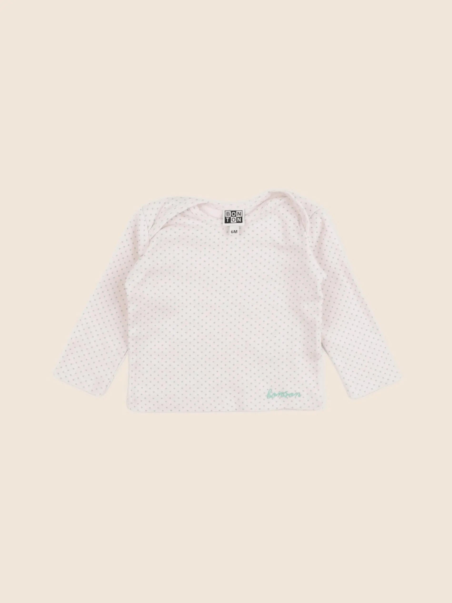 Bonton - tee-shirt rose - 6 mois