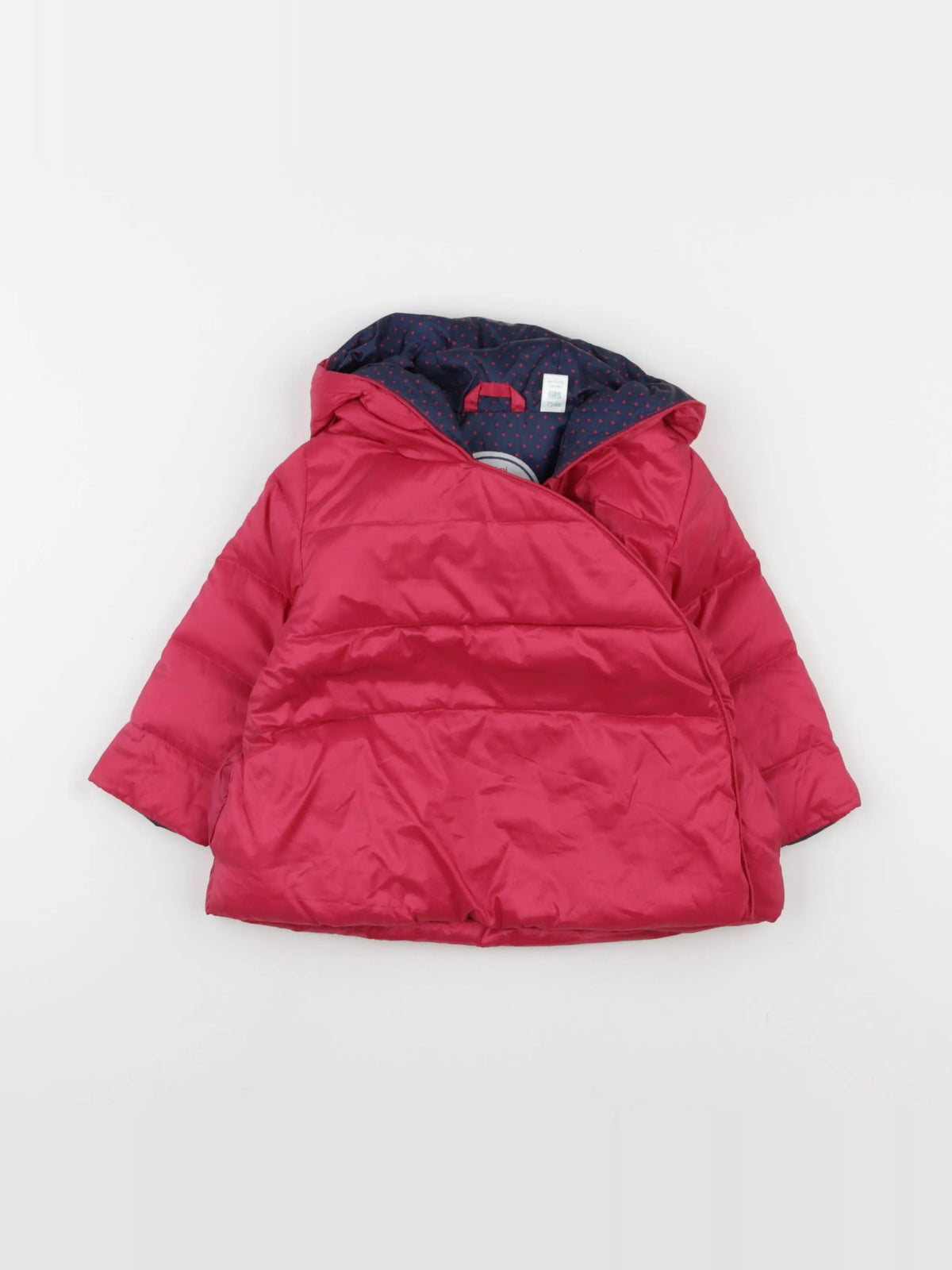 Obaïbi - doudoune rose - 12 mois