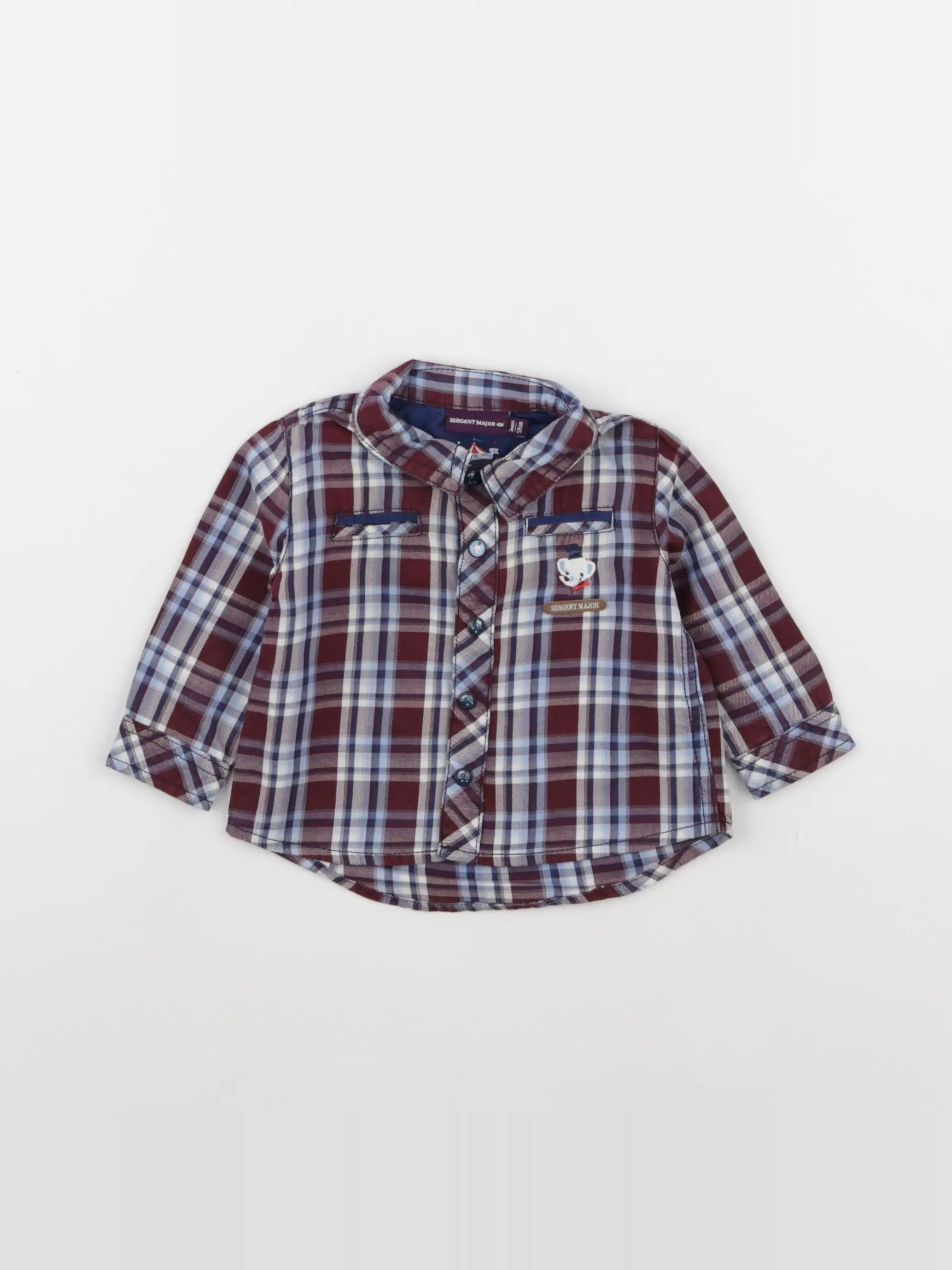 Sergent Major - chemise multicolore - 3 mois