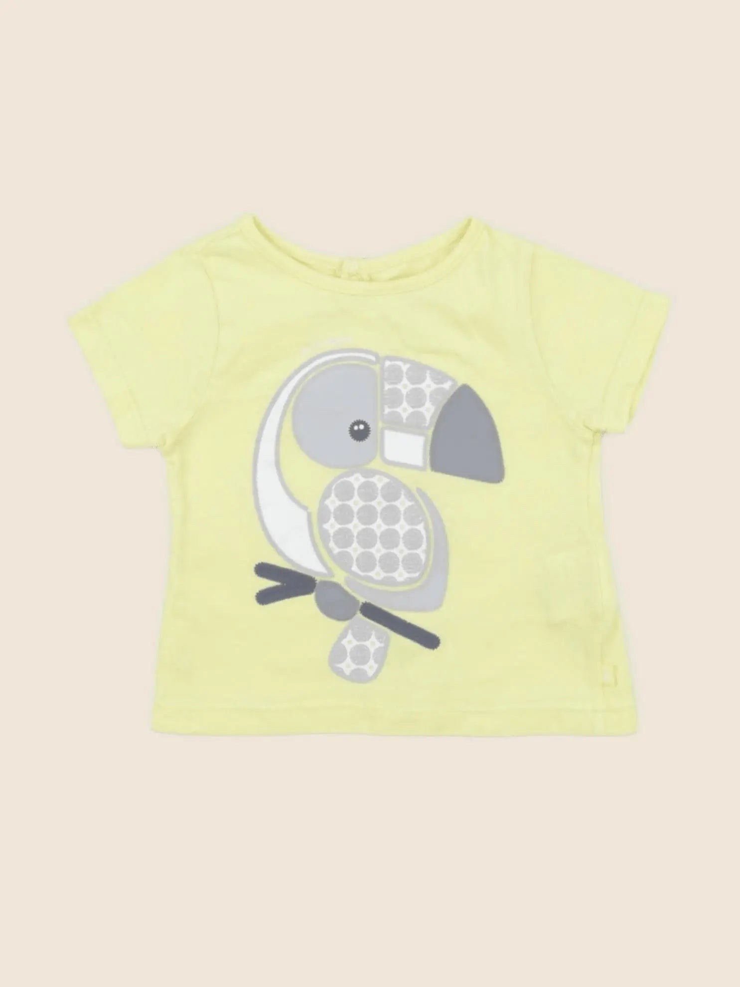 Obaïbi - tee-shirt jaune - 3 mois