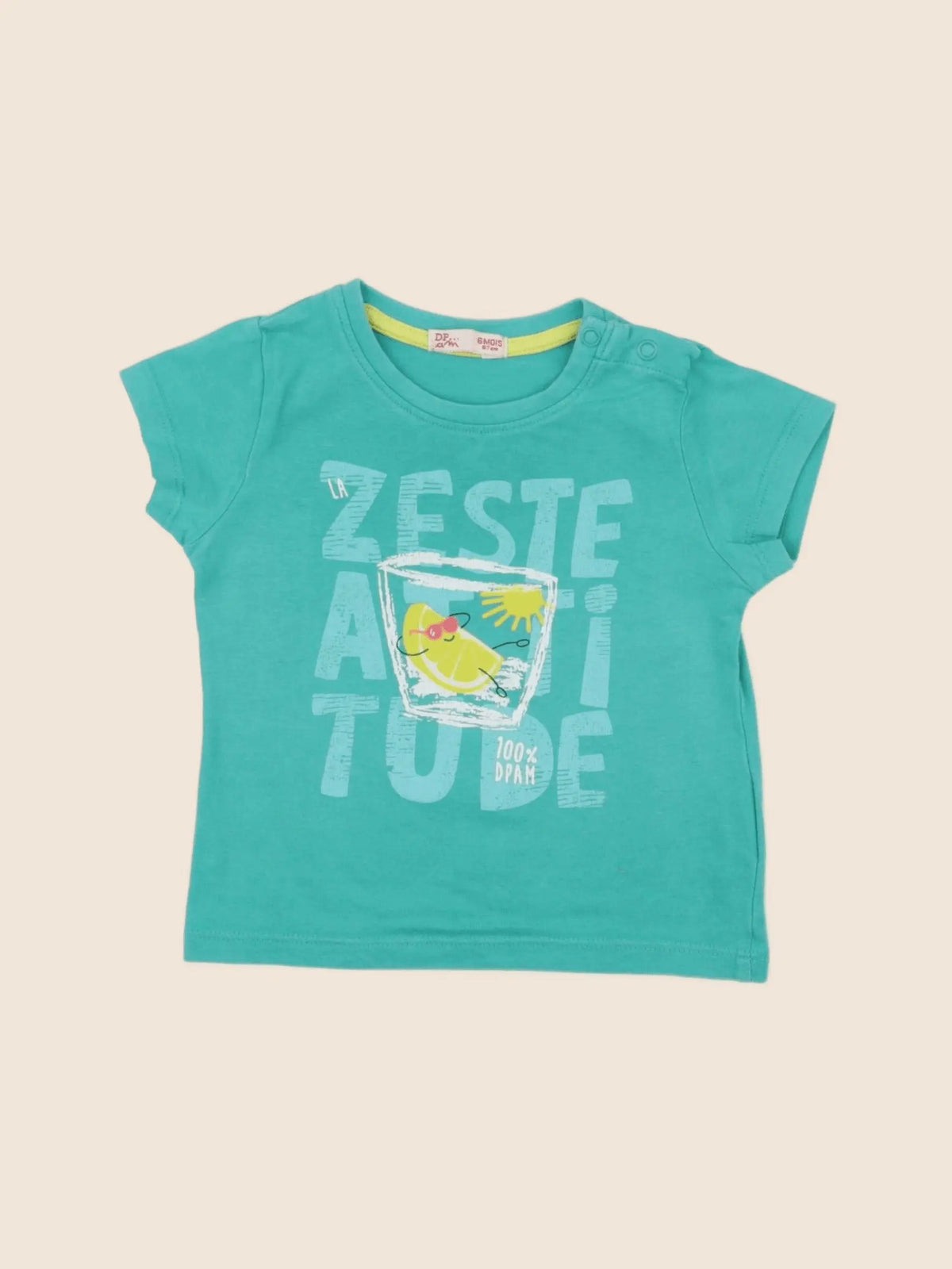 DPAM - tee-shirt vert - 6 mois