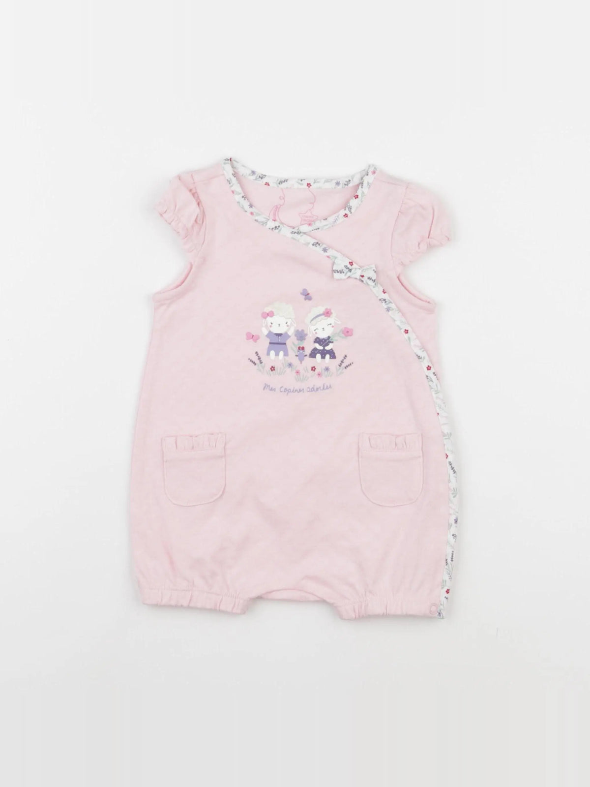 Sergent Major - pyjama coton rose - 3 mois