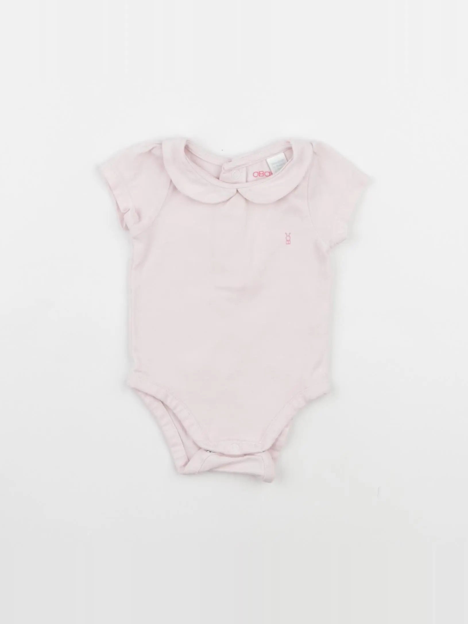 Obaïbi - body à col rose - 1 mois