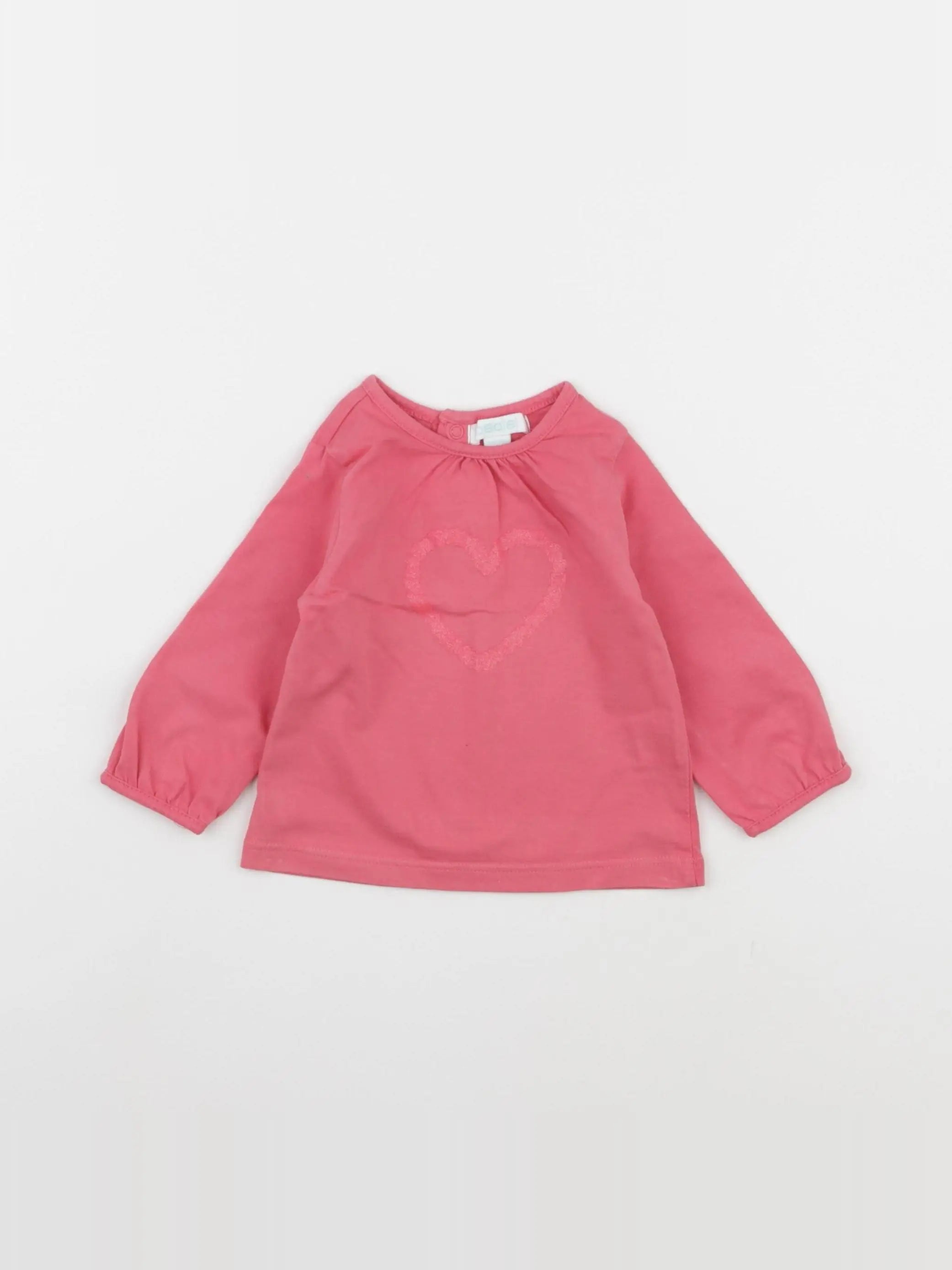 Obaïbi - tee-shirt rose - 3 mois