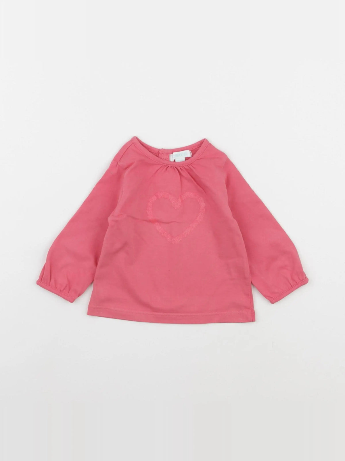 Obaïbi - tee-shirt rose - 3 mois