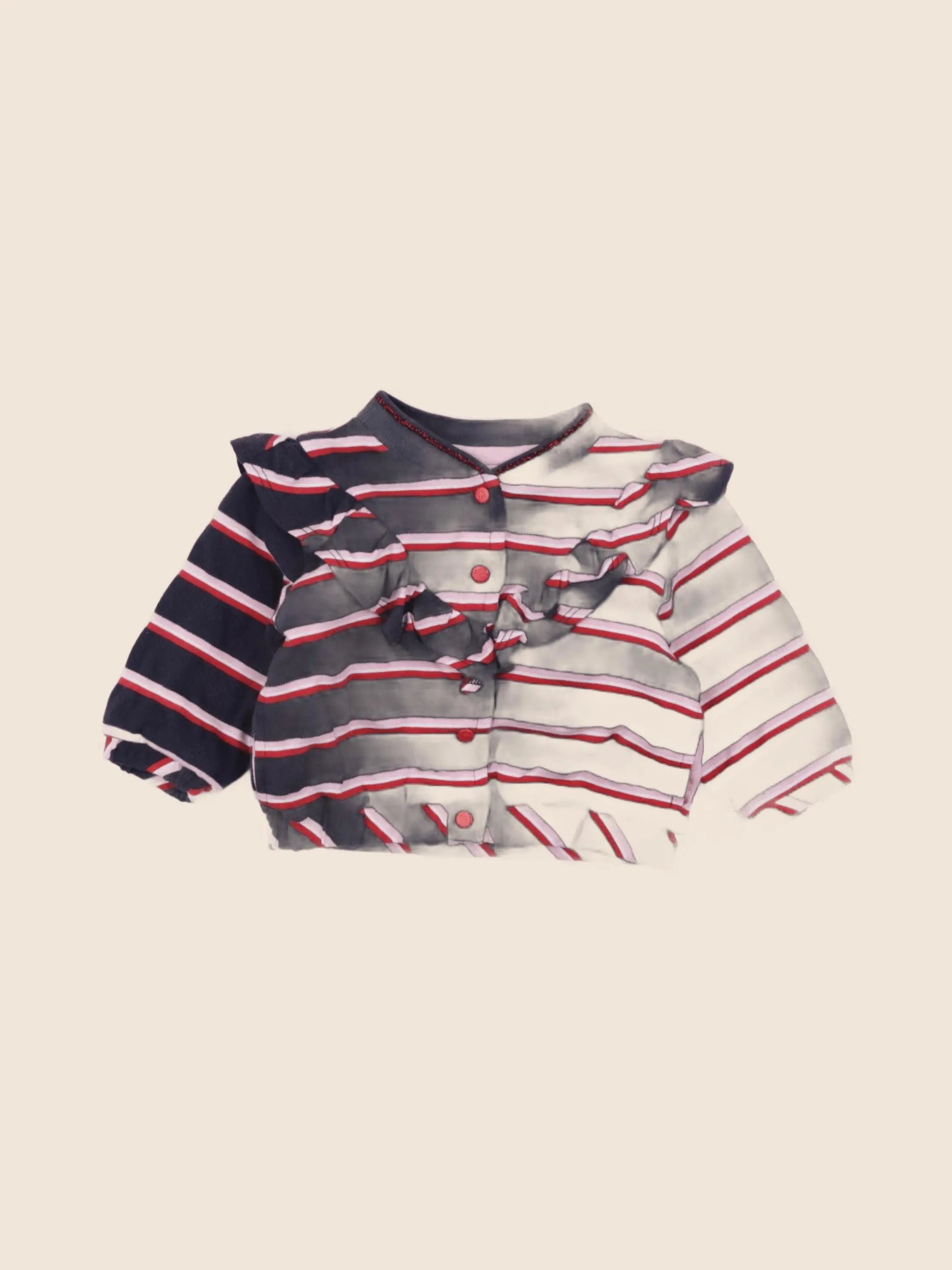 Catimini - sweat bleu, rose - 6 mois