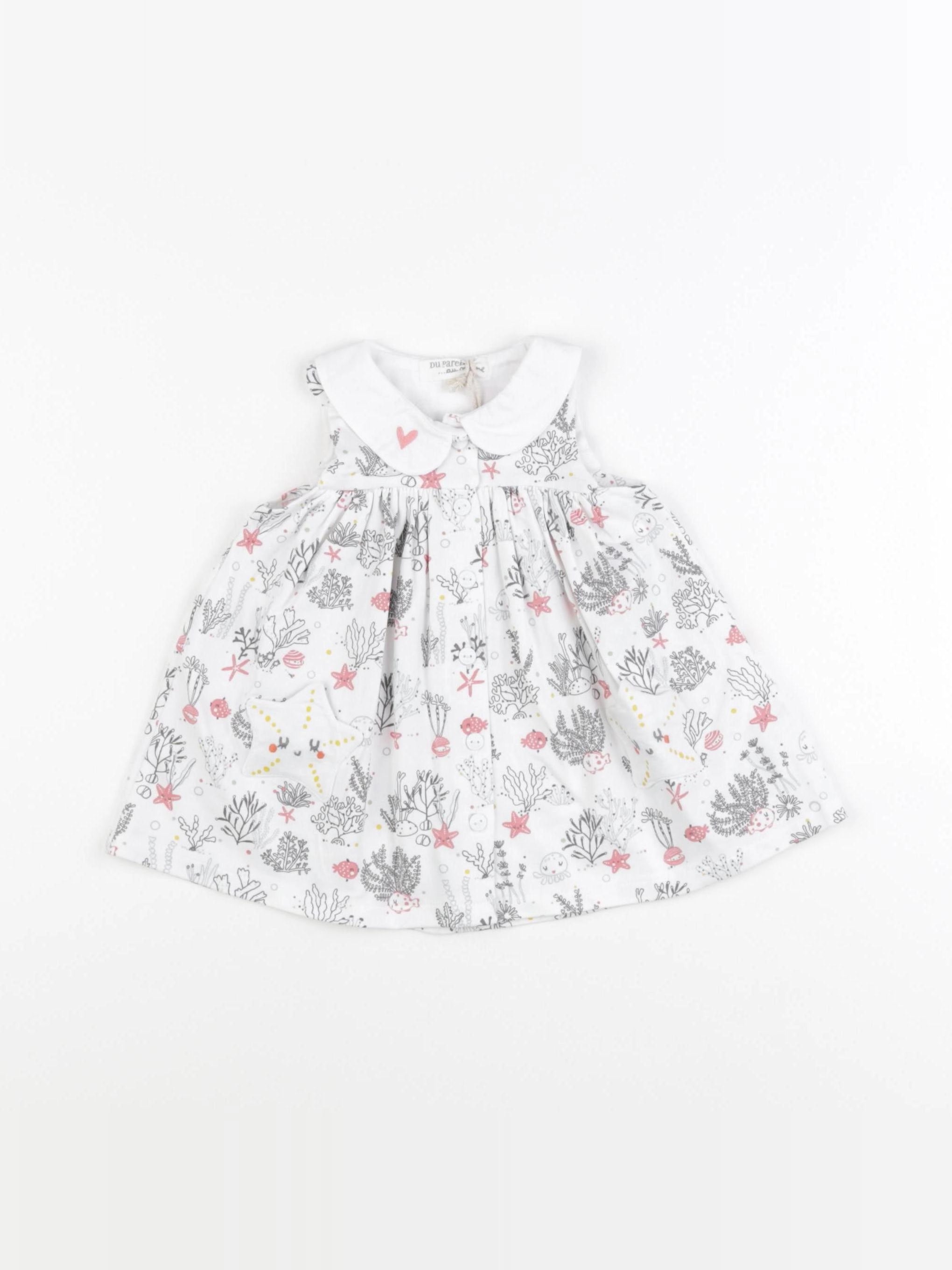 DPAM - robe blanc - 3 mois