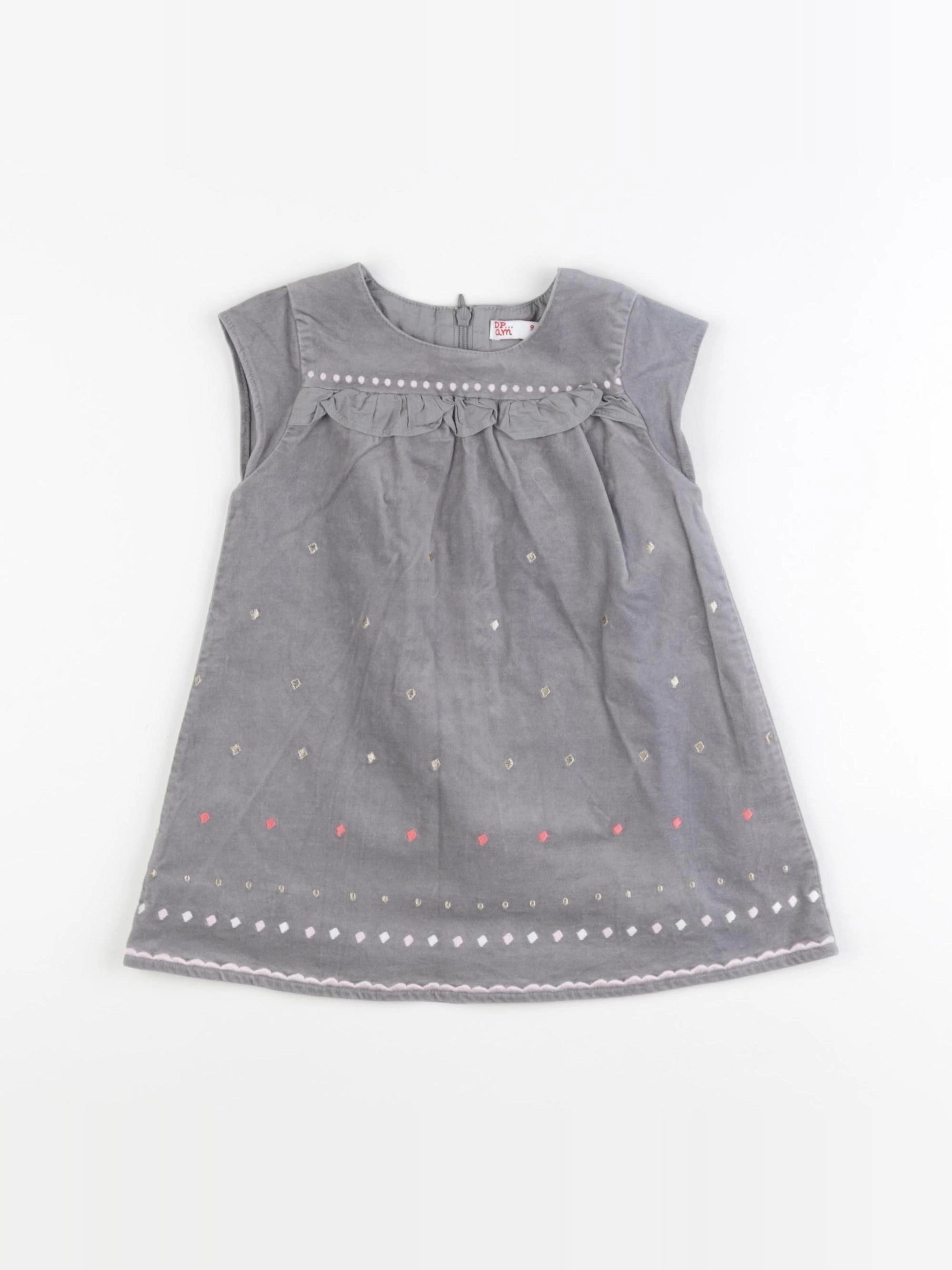 DPAM - robe gris - 9 mois