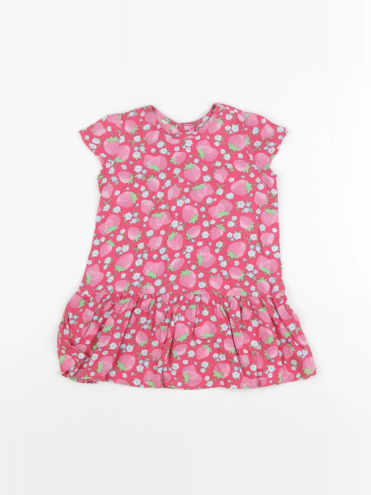 Benetton - robe rose - 6/9 mois