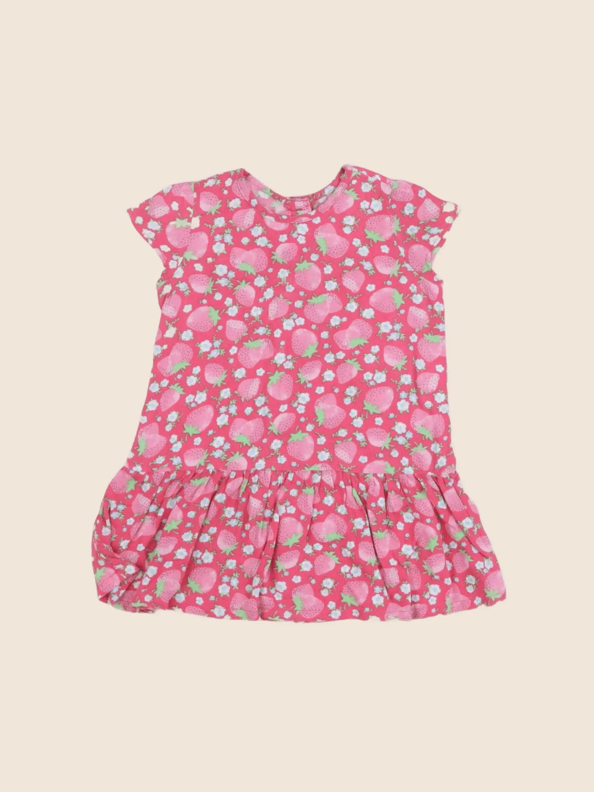 Benetton - robe rose - 6/9 mois