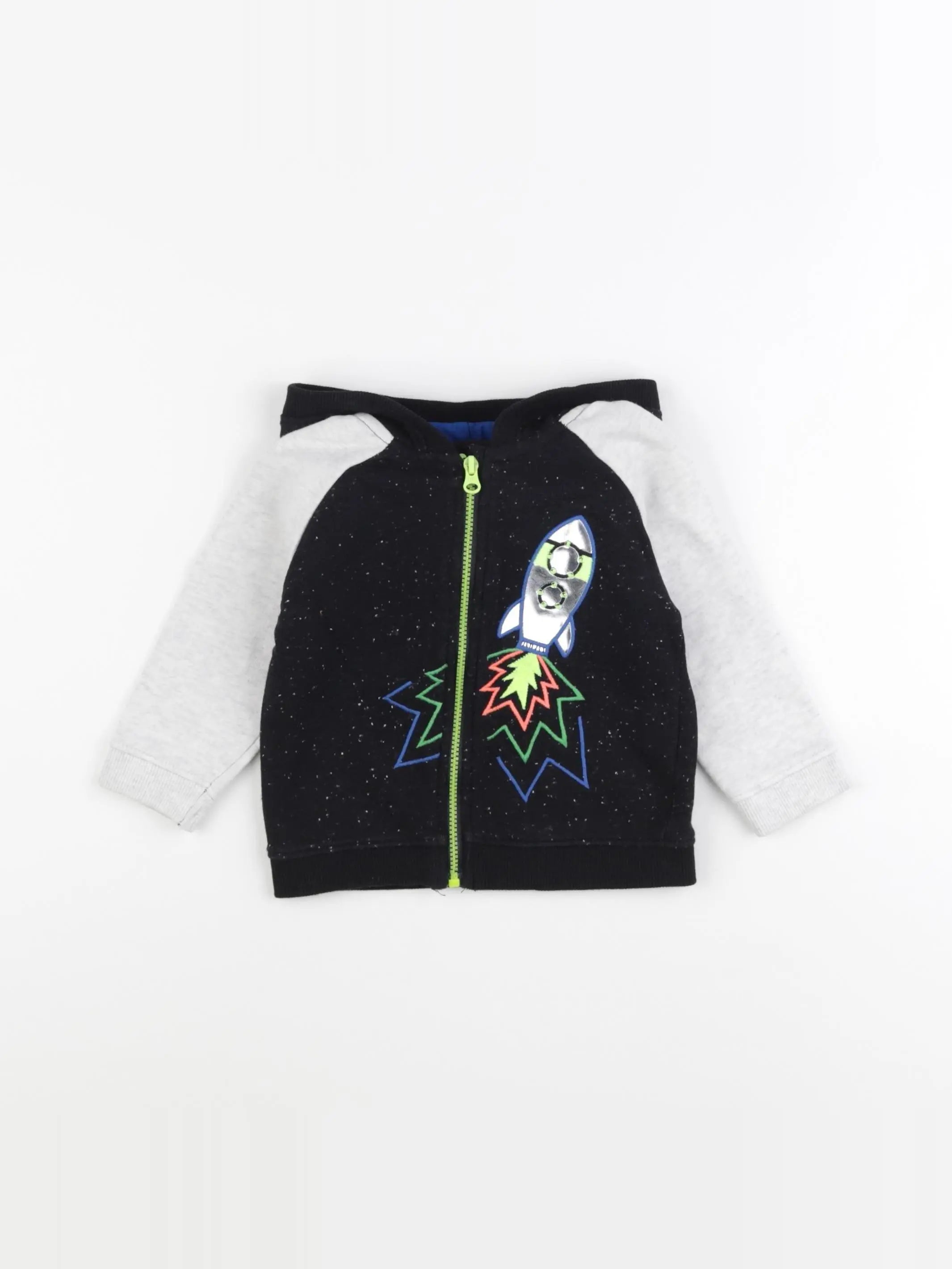 DPAM - sweat gris, noir - 12 mois