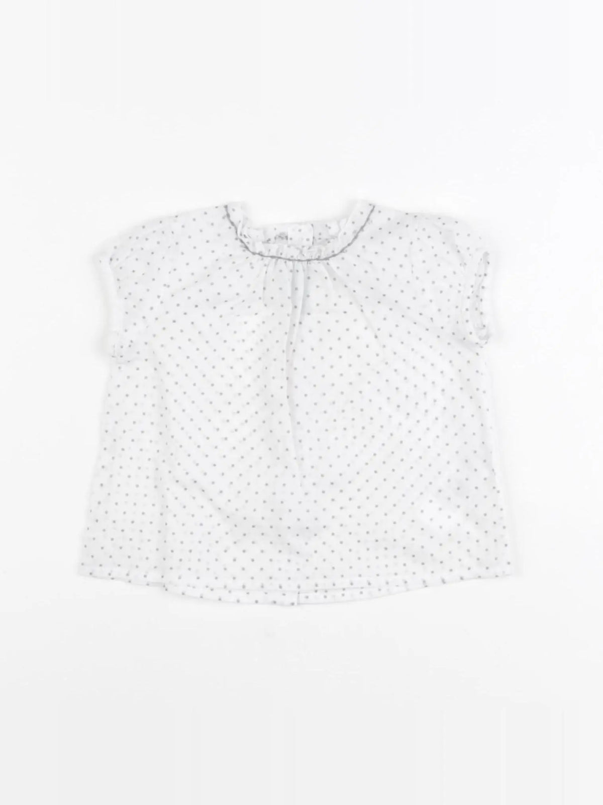 Nanos baby - blouse blanc, argent - 6 mois