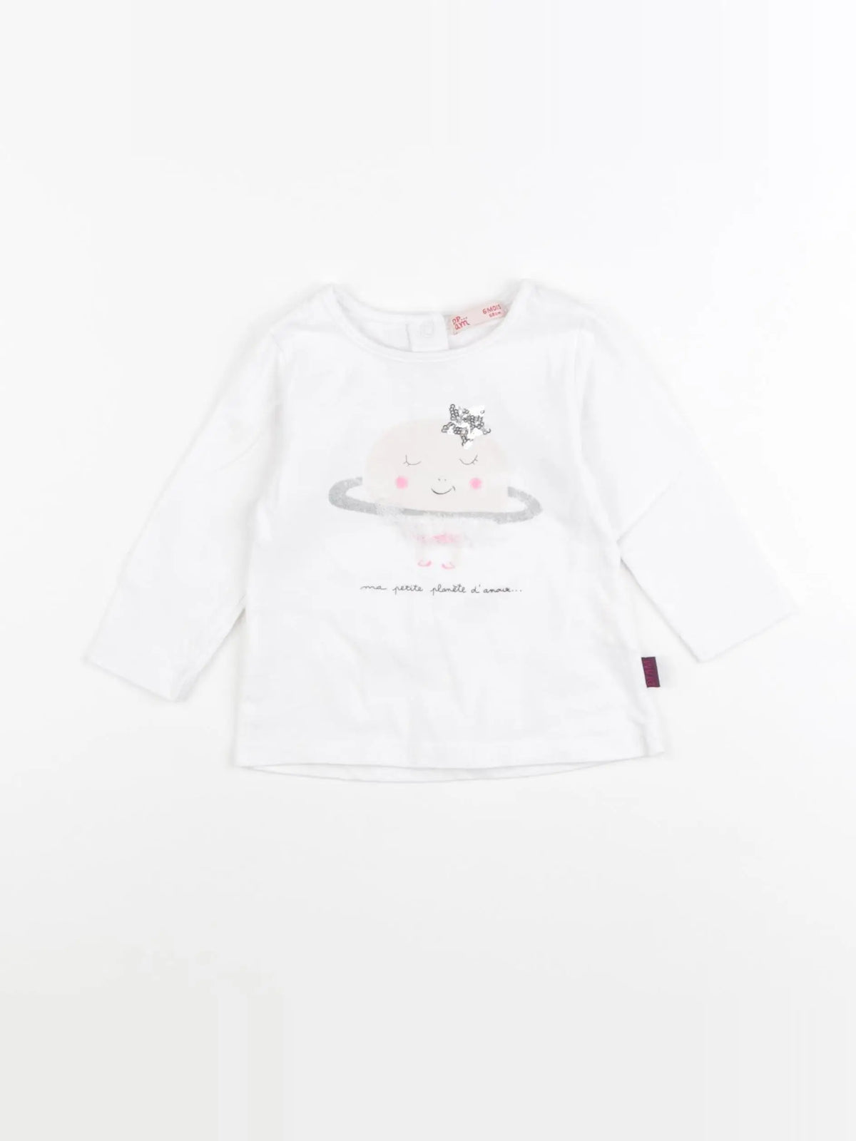 DPAM - tee-shirt blanc - 6 mois