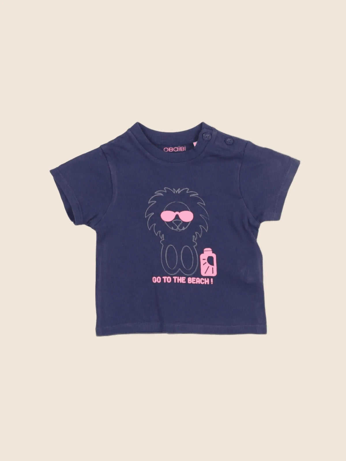 Obaïbi - tee-shirt bleu - 3 mois