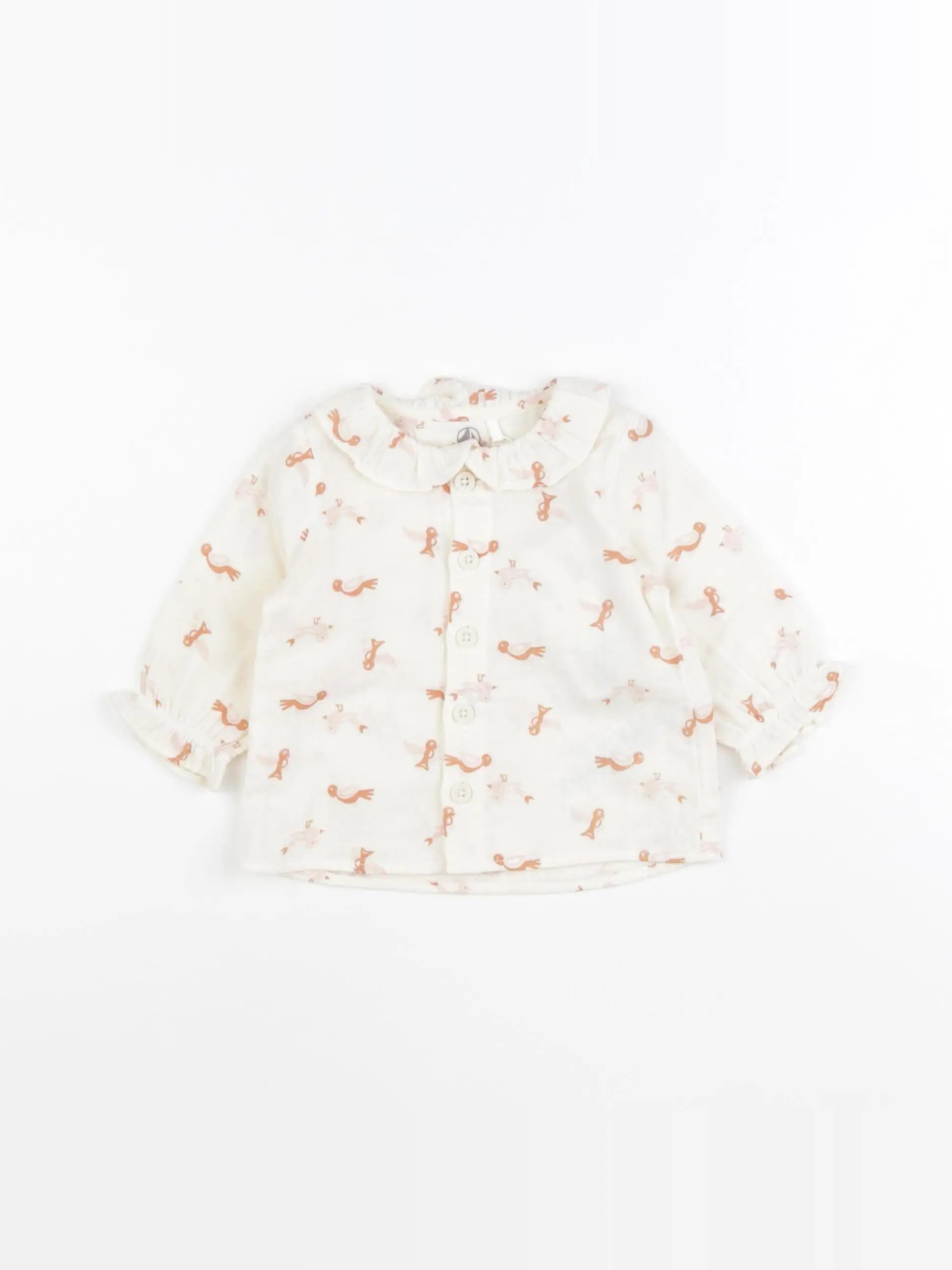 Petit Bateau - blouse beige - 6 mois