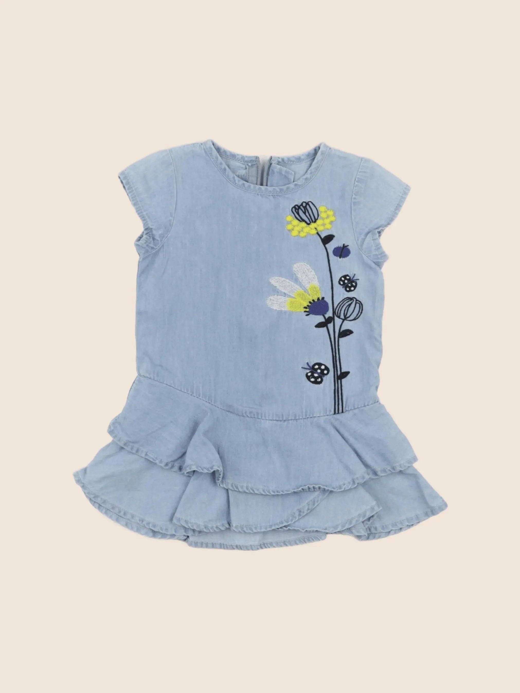 Catimini - robe bleu - 6 mois