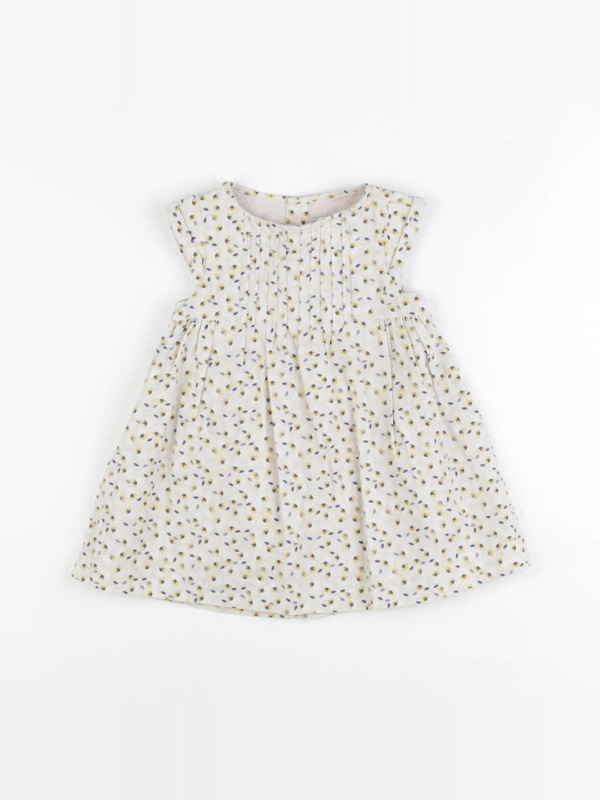 Obaïbi - robe beige, bleu - 6 mois