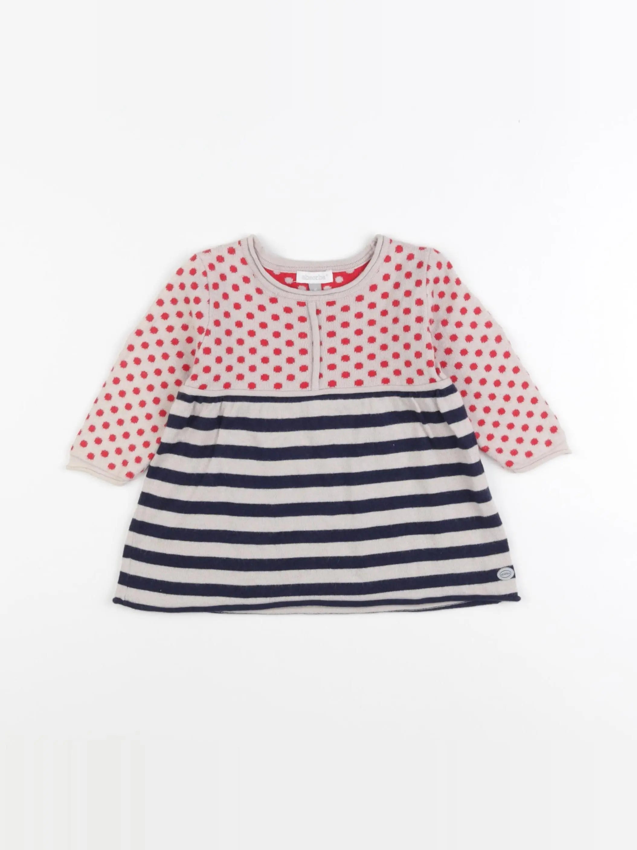 Absorba - robe bleu, rouge - 6 mois