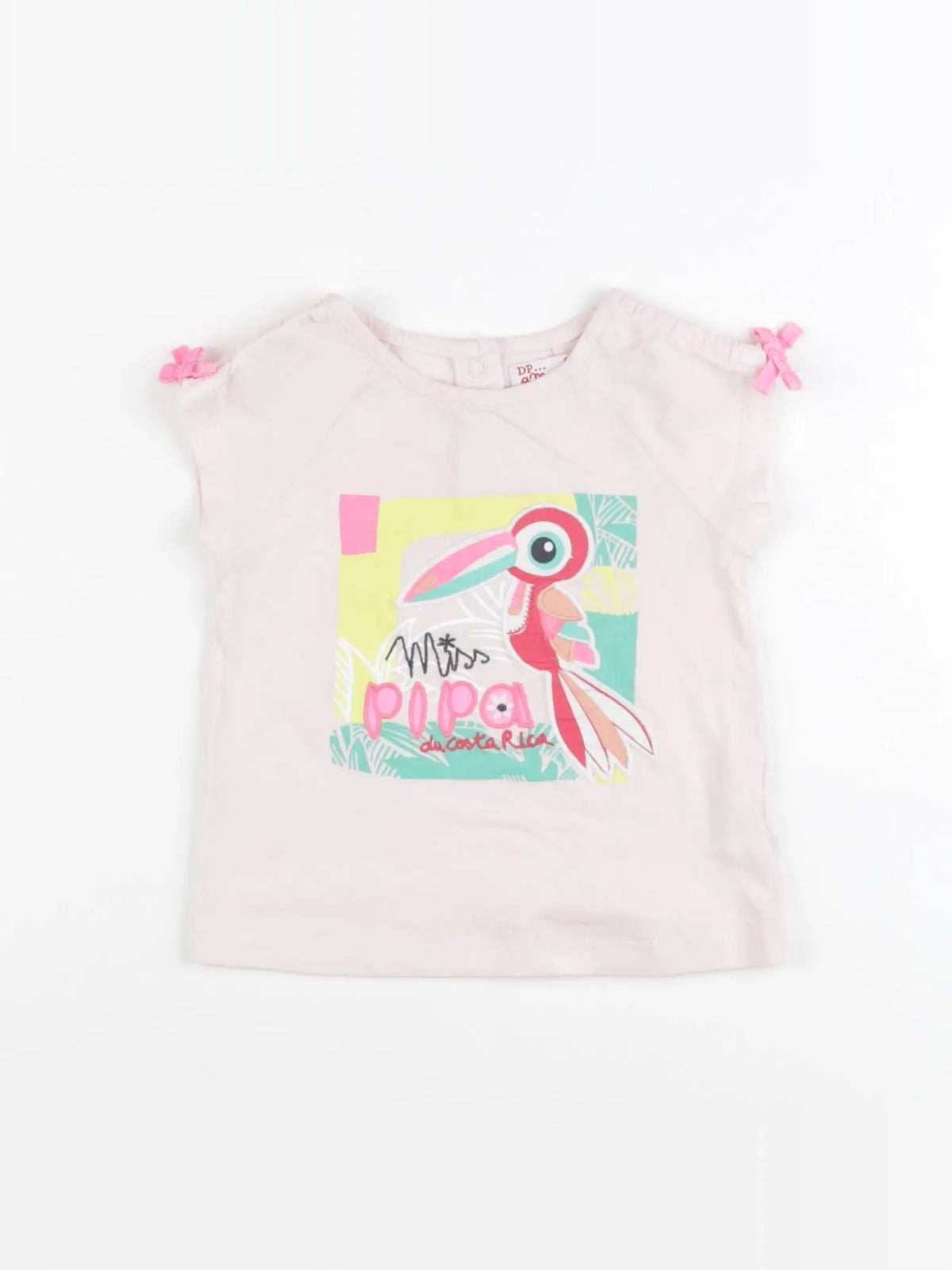 DPAM - tee-shirt rose - 6 mois