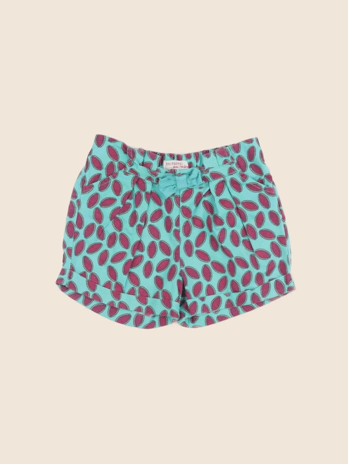 DPAM - short vert, violet - 12 mois