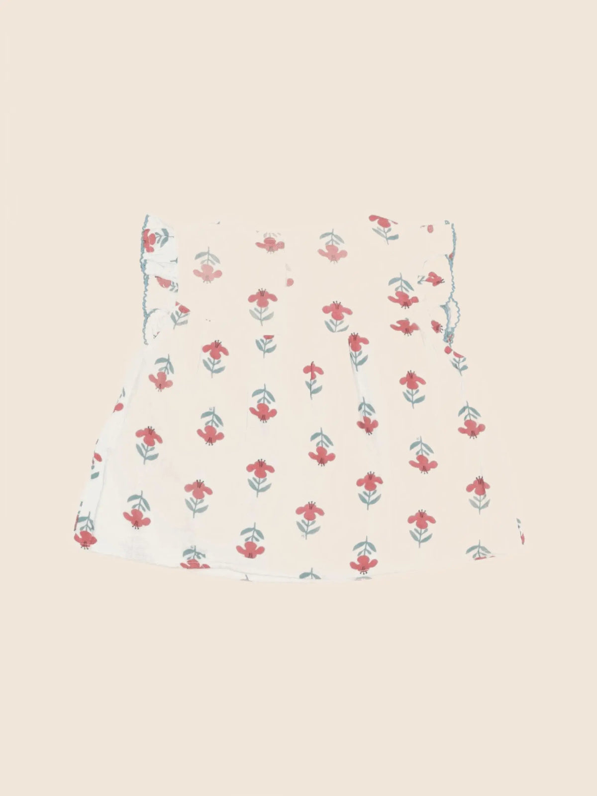 Petit Bateau - blouse beige, rouge - 6 mois