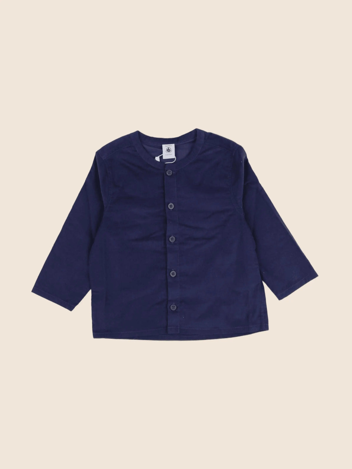 Petit Bateau - chemise bleu - 36 mois