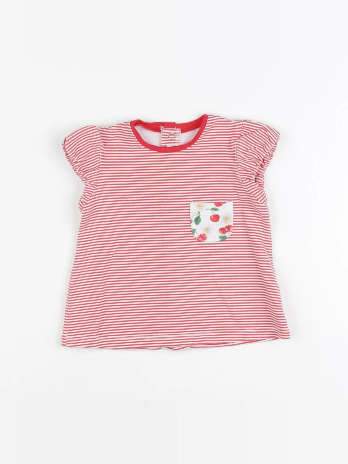 Mayoral - tee-shirt blanc, rouge - 3/6 mois