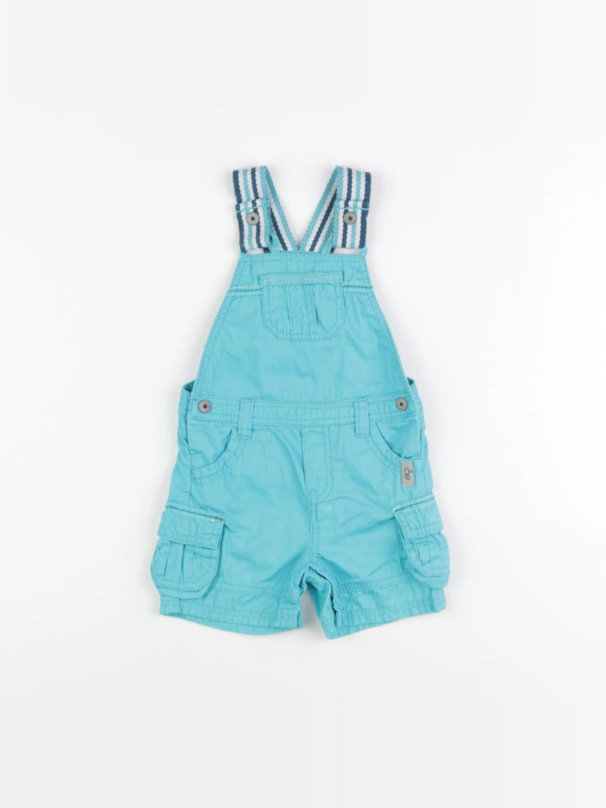 Obaïbi - salopette bleu - 6 mois