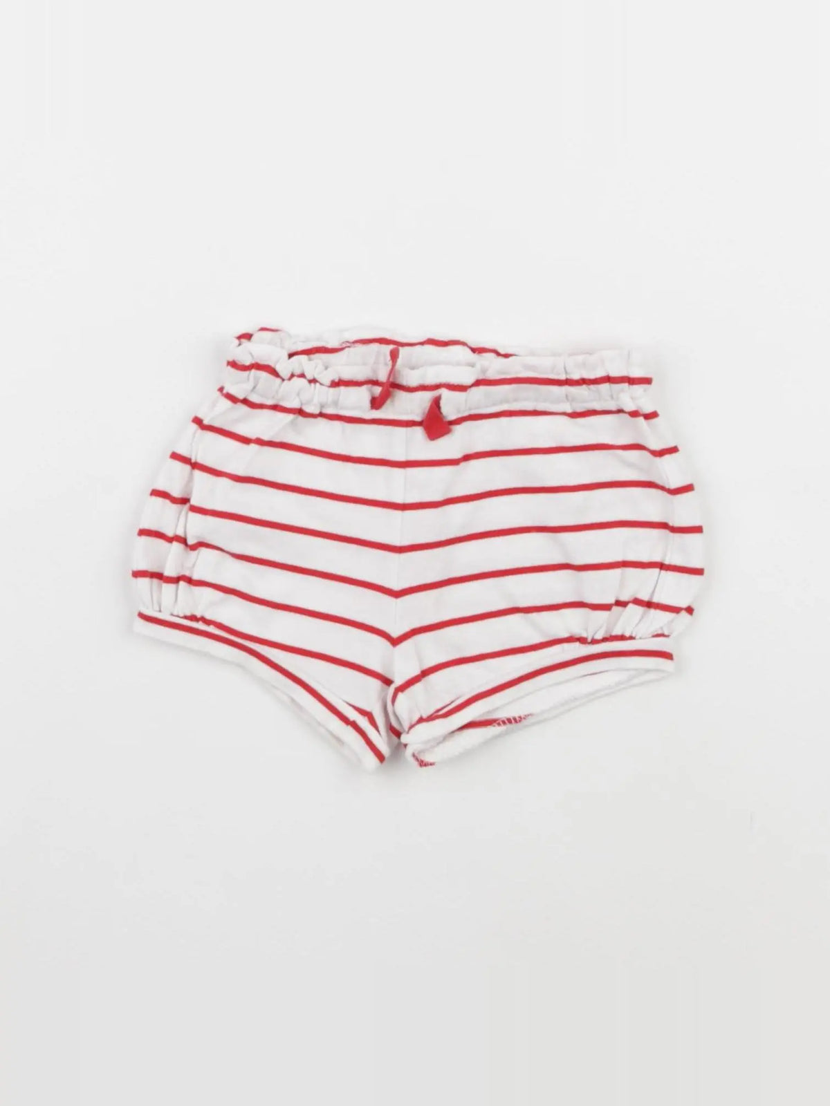 Sergent Major - bloomer blanc, rouge - 6 mois