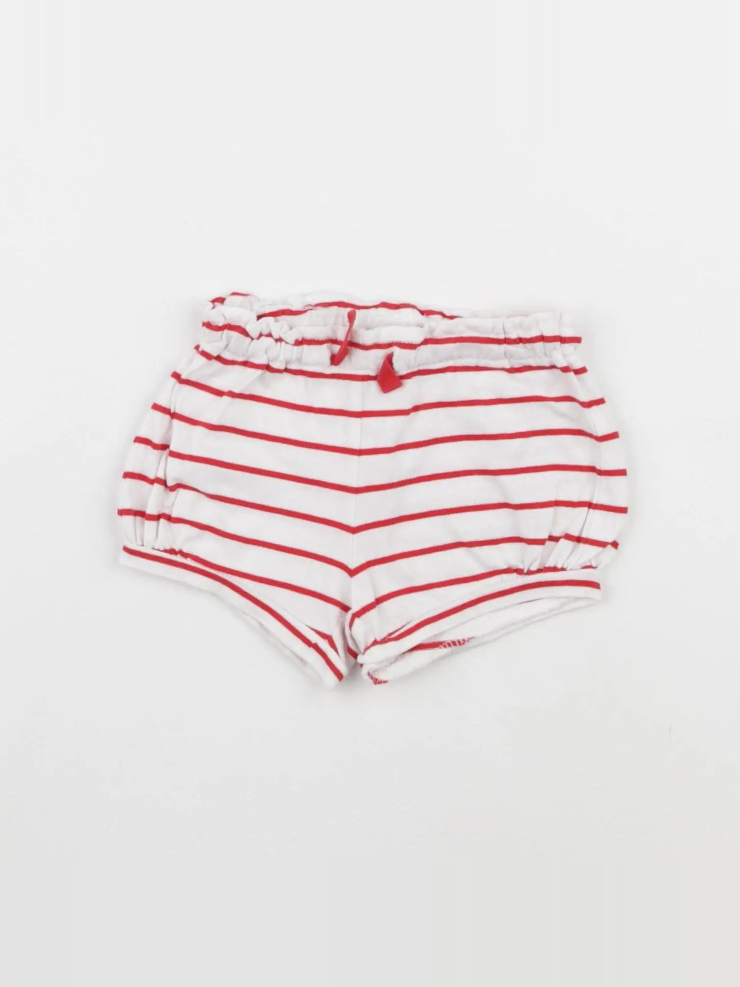 Sergent Major - bloomer blanc, rouge - 6 mois